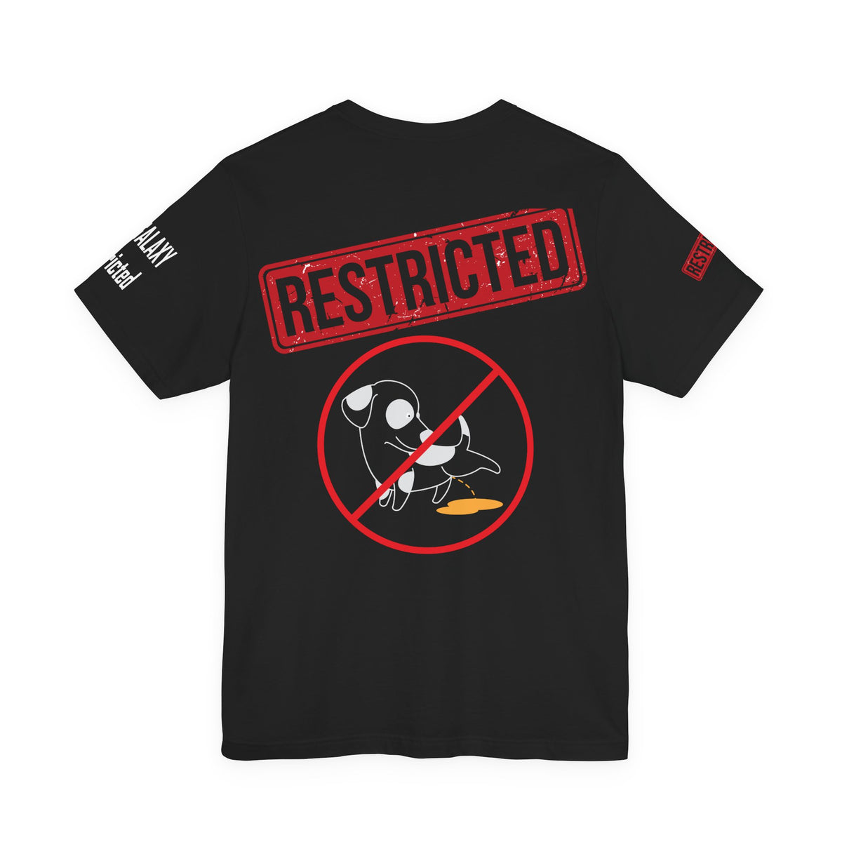 Art Red Stamp Graphic Unisex Cotton Bella+Canvas Tee with Art Design b97