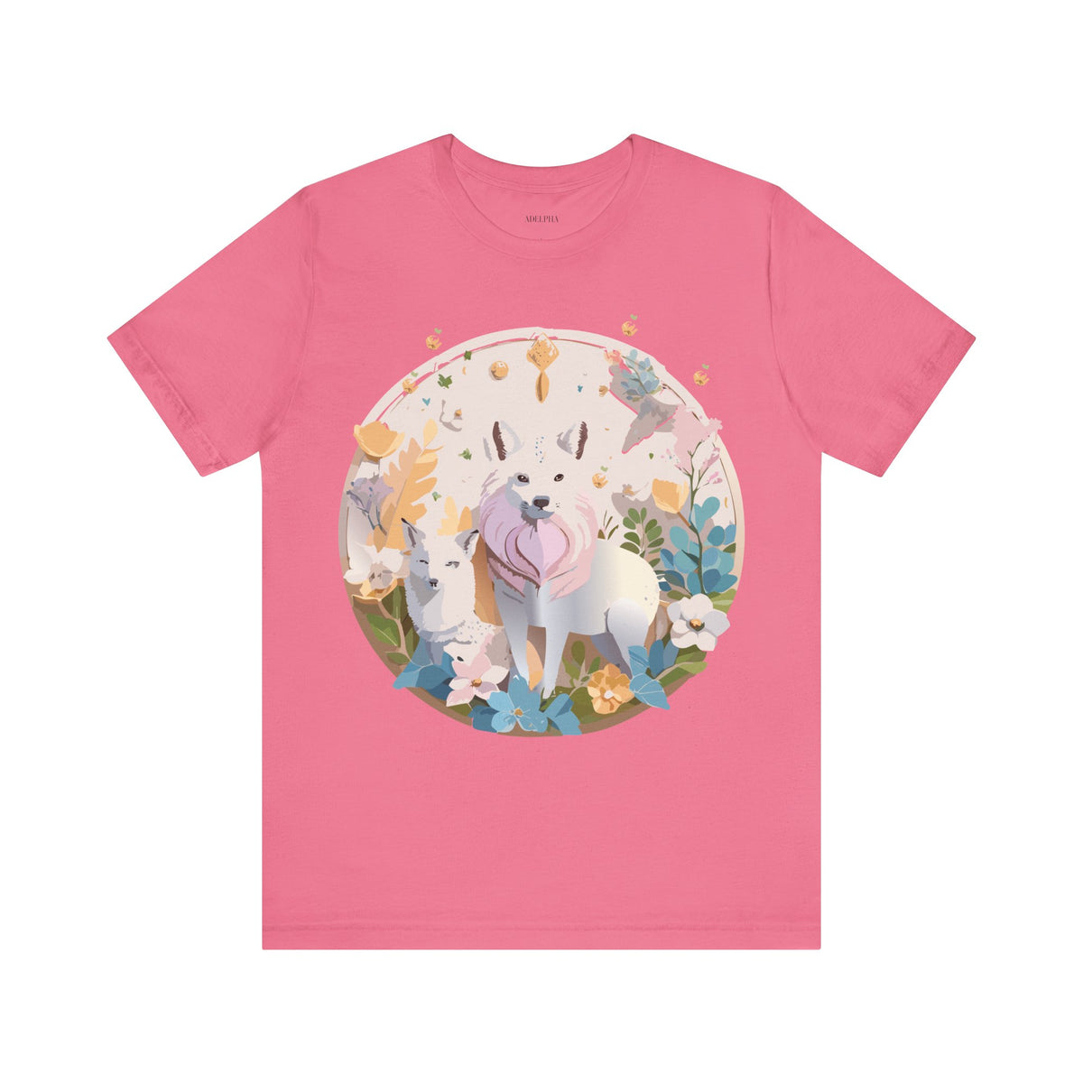 Medallion Graphic Unisex Cotton Bella+Canvas Tee with Art Design d56