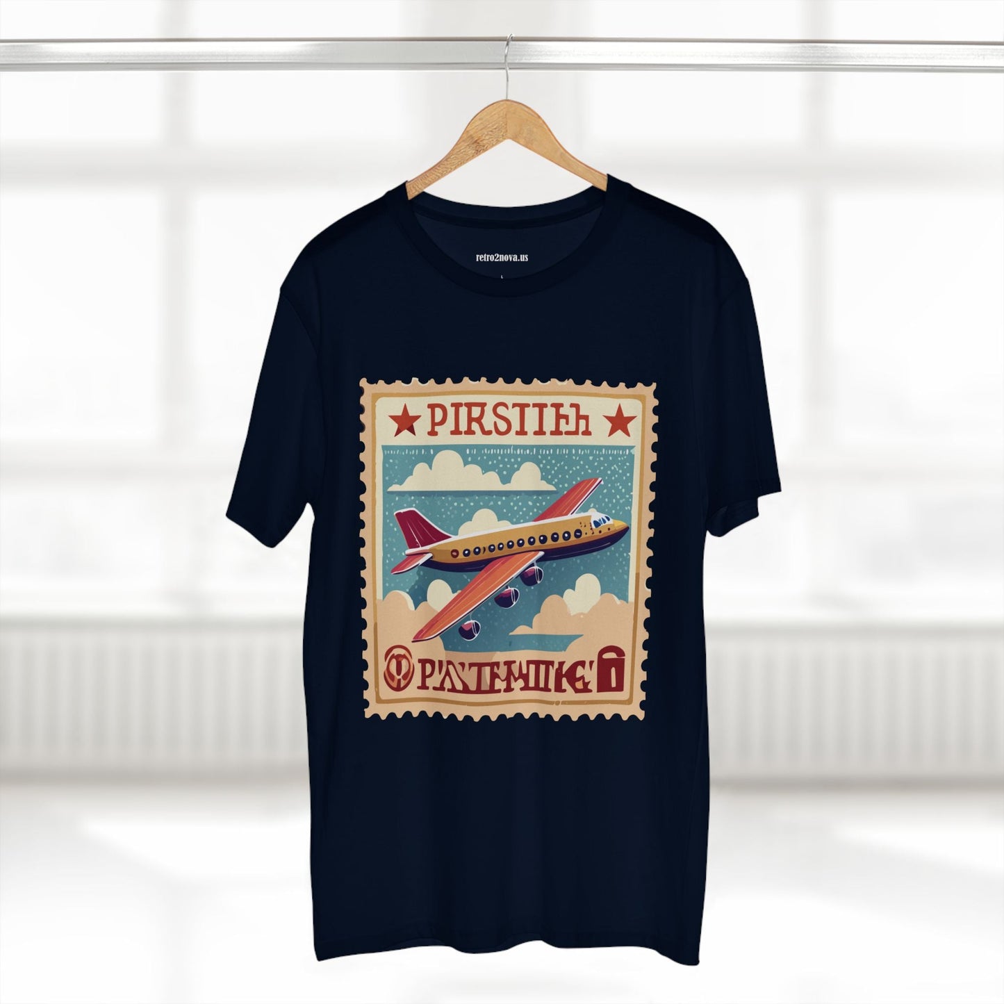 Postage Stamp Shirt Unisex Premium Cotton Tee PS44 Original Art Design Retro Collection