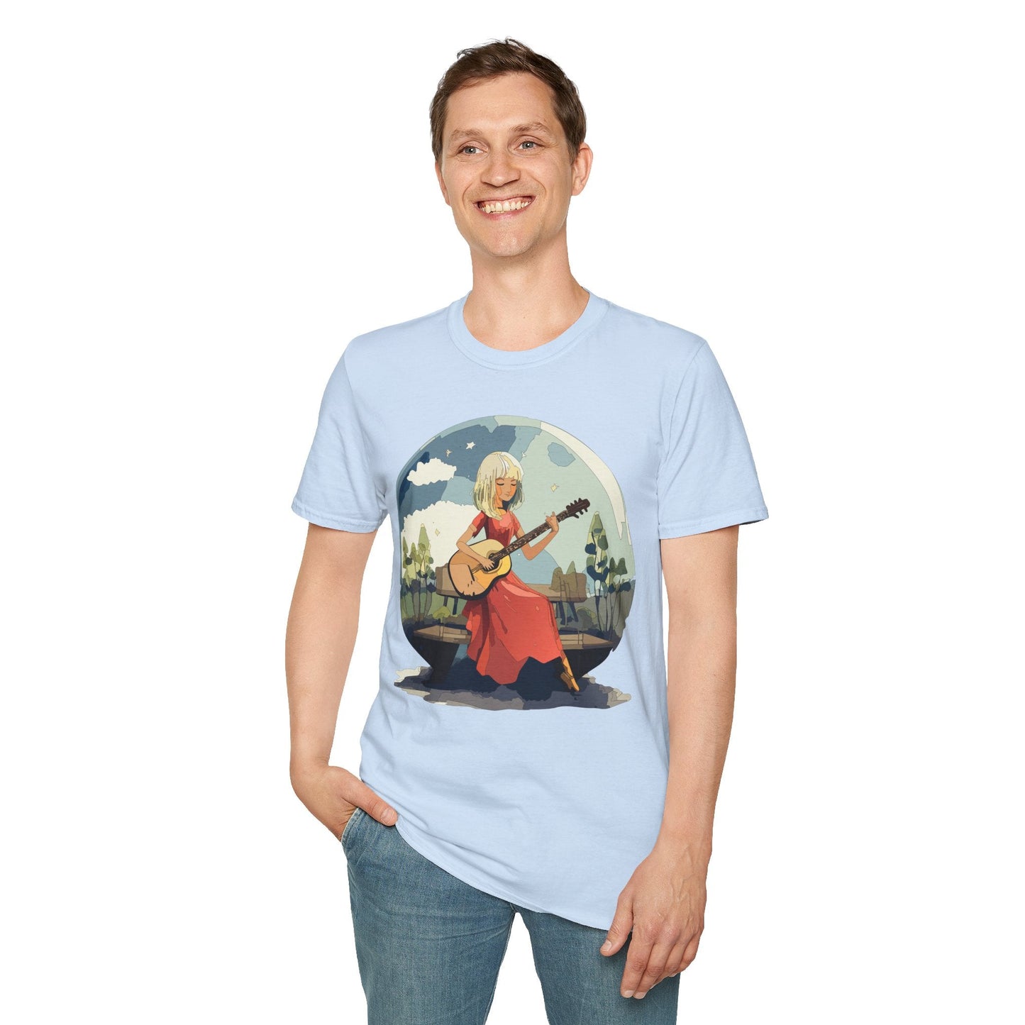 Womens Graphic T Shirts Art Design Shirt Unisex Softstyle Cotton Tee Quality Comfort Everyday Style