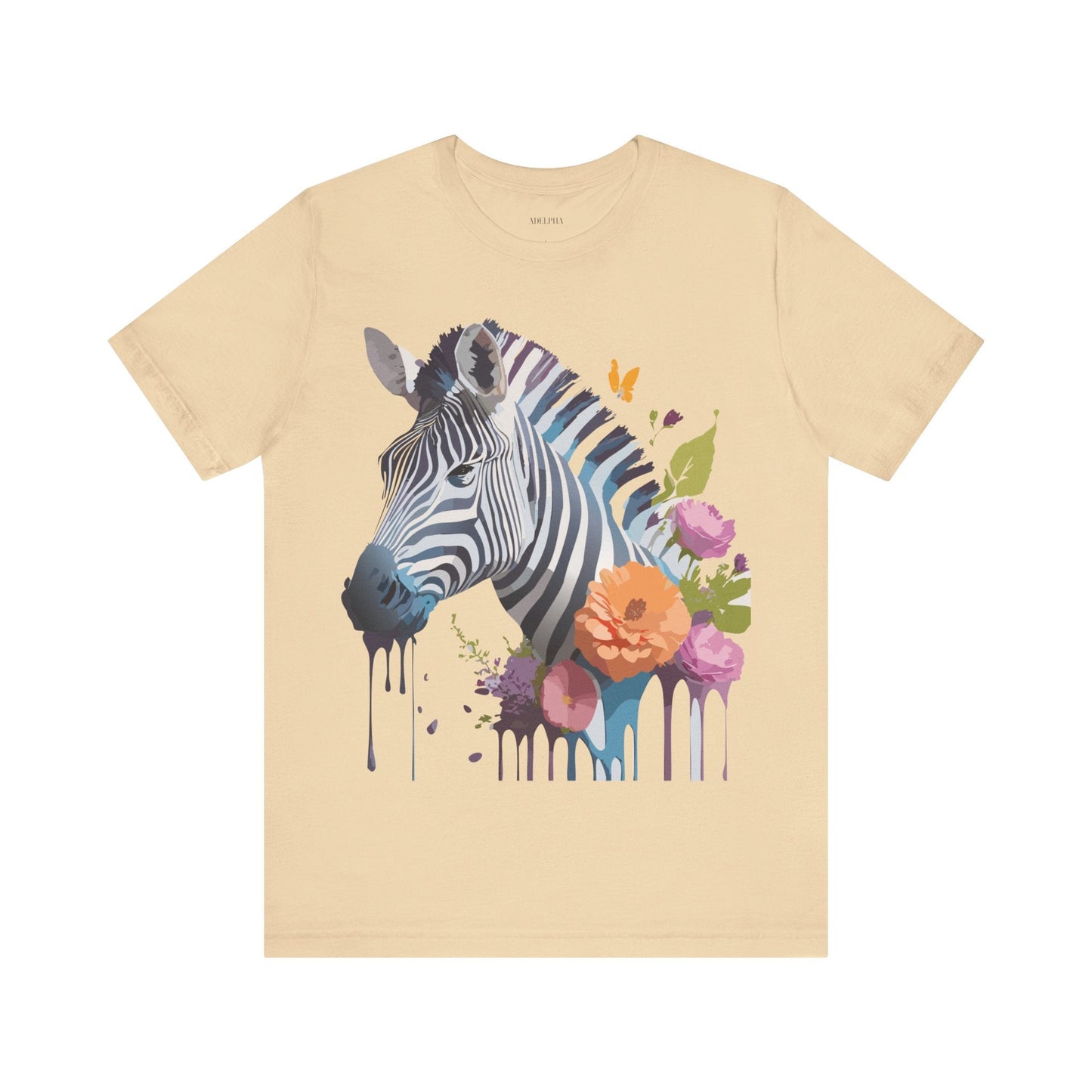 Adelpha Zebra Graphic Tee Unisex Short Sleeve Shirt Vintage Inspired Artwork Limited Edition