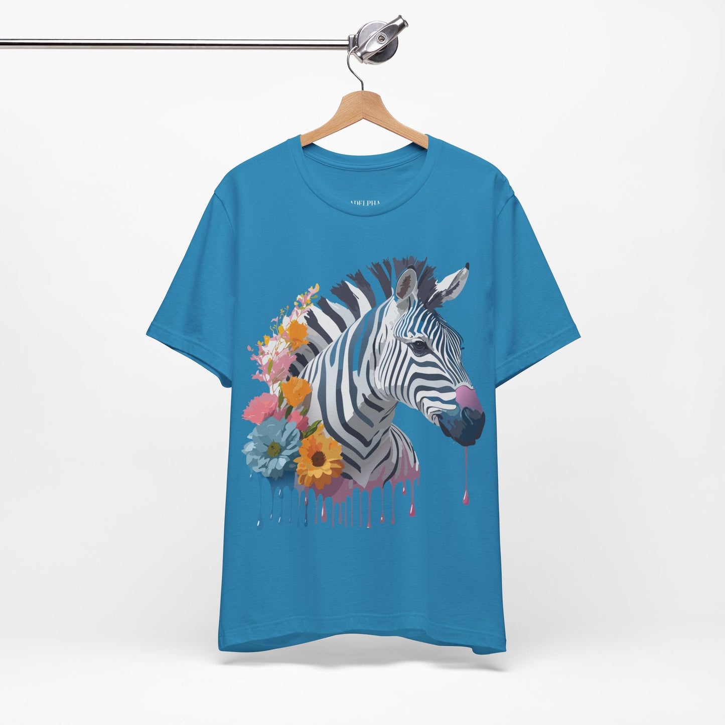 Adelpha Zebra Graphic T Shirt Unisex Vintage Inspired Art Short Sleeve Premium Soft Cotton