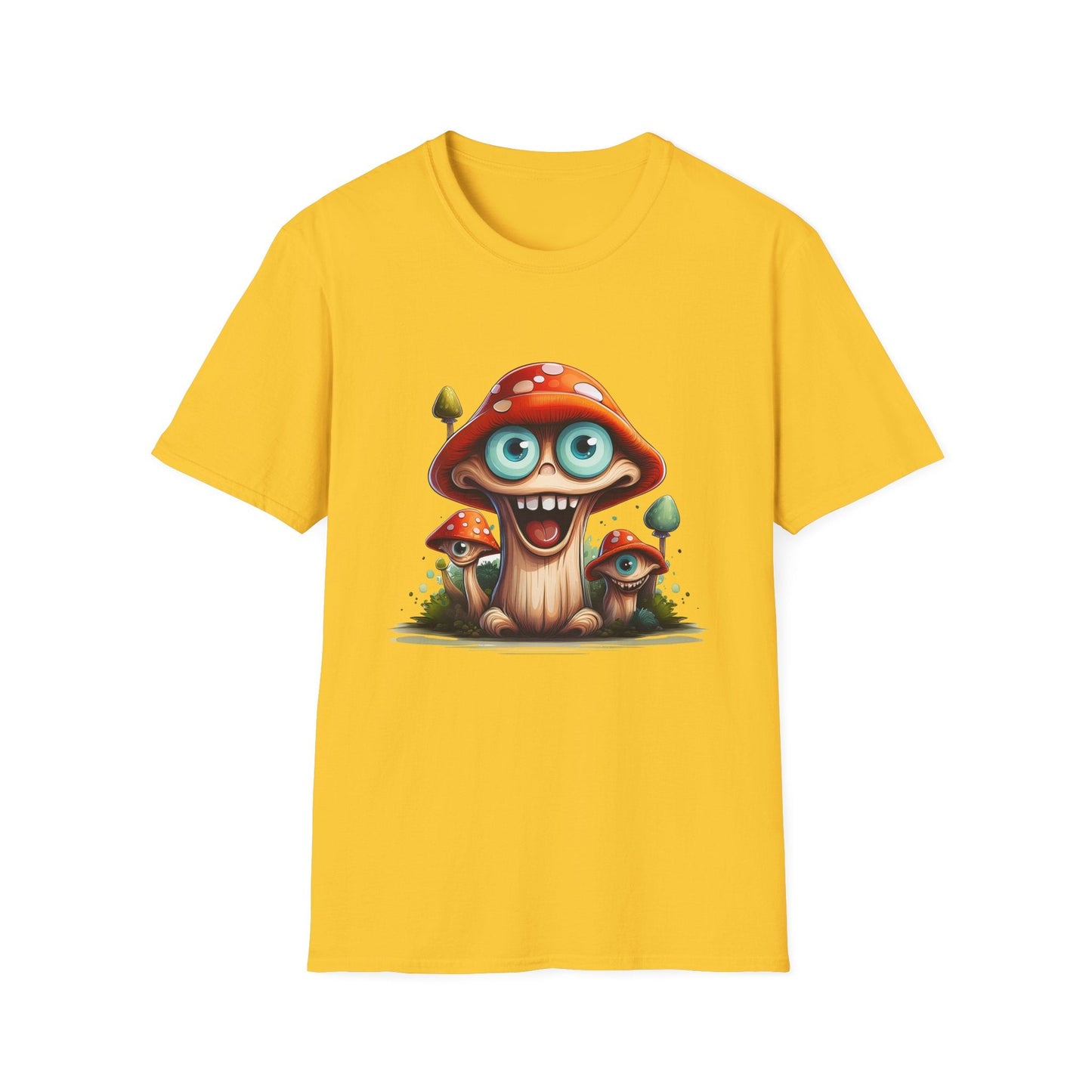 Mashroom Tee Shirt Unisex Funny Mushroom Design Softstyle Tee One Hundred Percent Ring Spun Cotton
