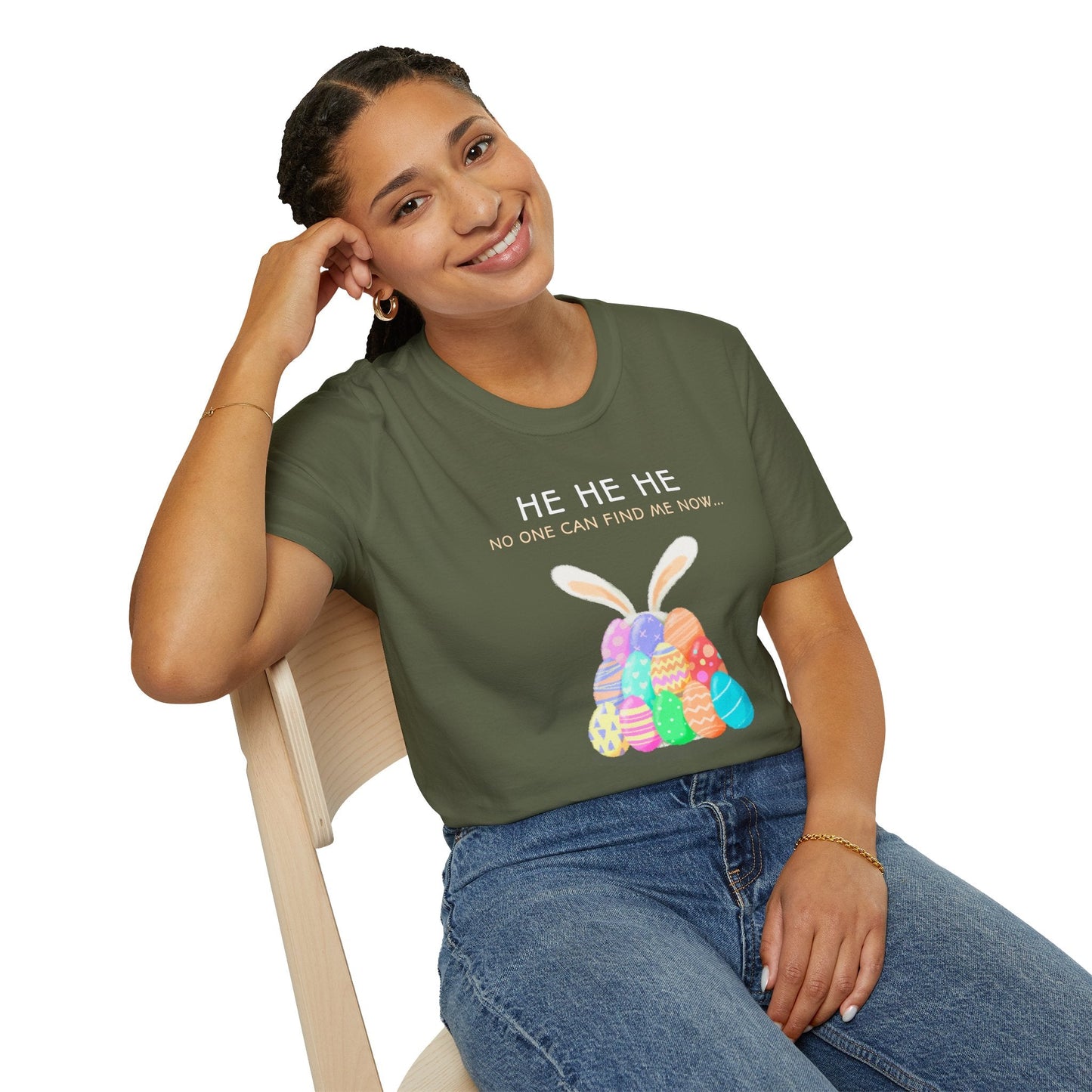Easter Egg T Shirt Unisex Softstyle 100 Percent Ring Spun Cotton Easter Design Tee