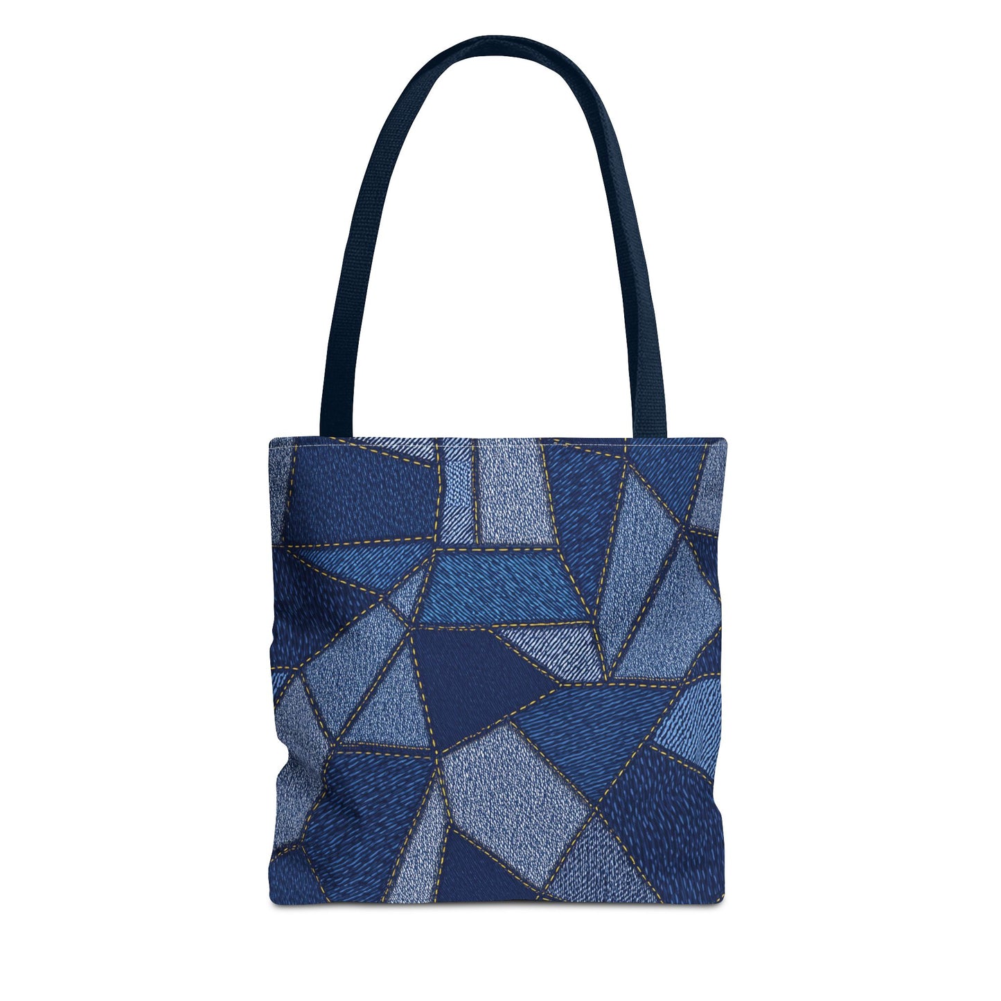Denim Fabric Imitation Print Unisex Canvas Bag Poly Spun 3 Sizes Tote Bag 104