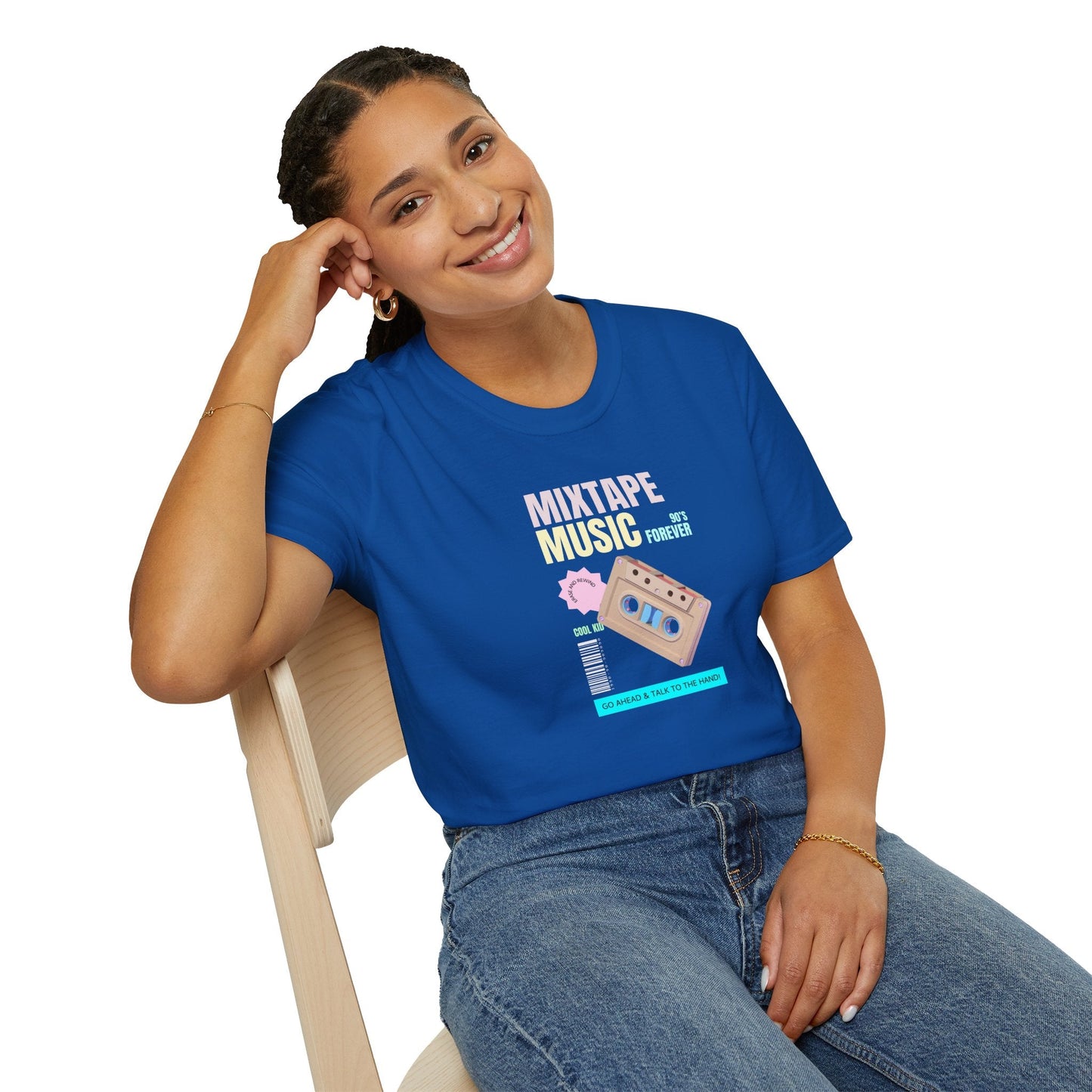Mixtape Music T-Shirt Unisex Cotton Retro Cassette Graphic Tee