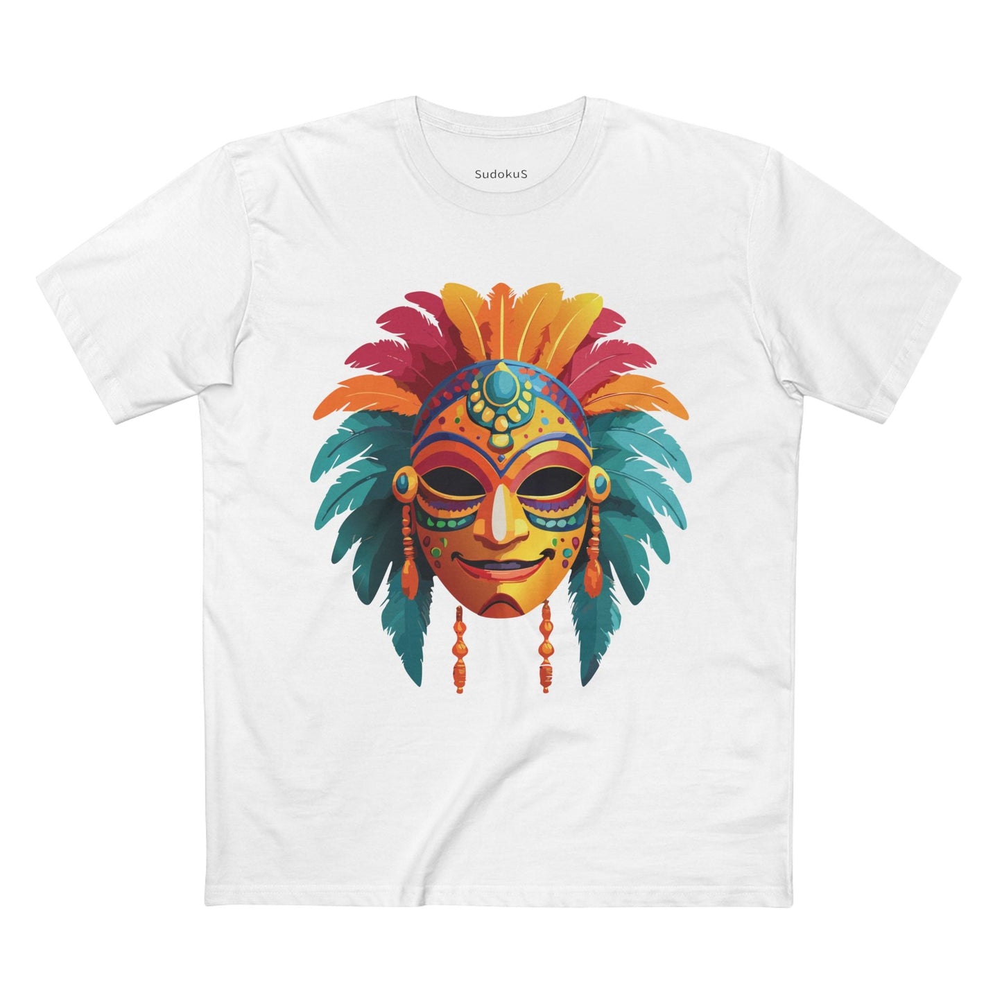 Mask Graphic Unisex 100 Cotton Staple Tee 5