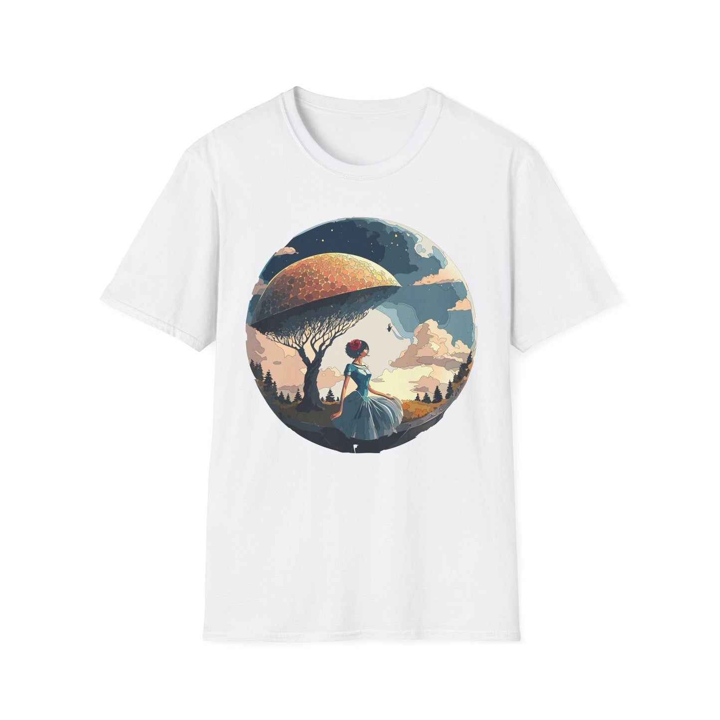 Womens Ladies Graphic T Shirts Art Design Shirt Gildan Softstyle 64000 Unisex Tee