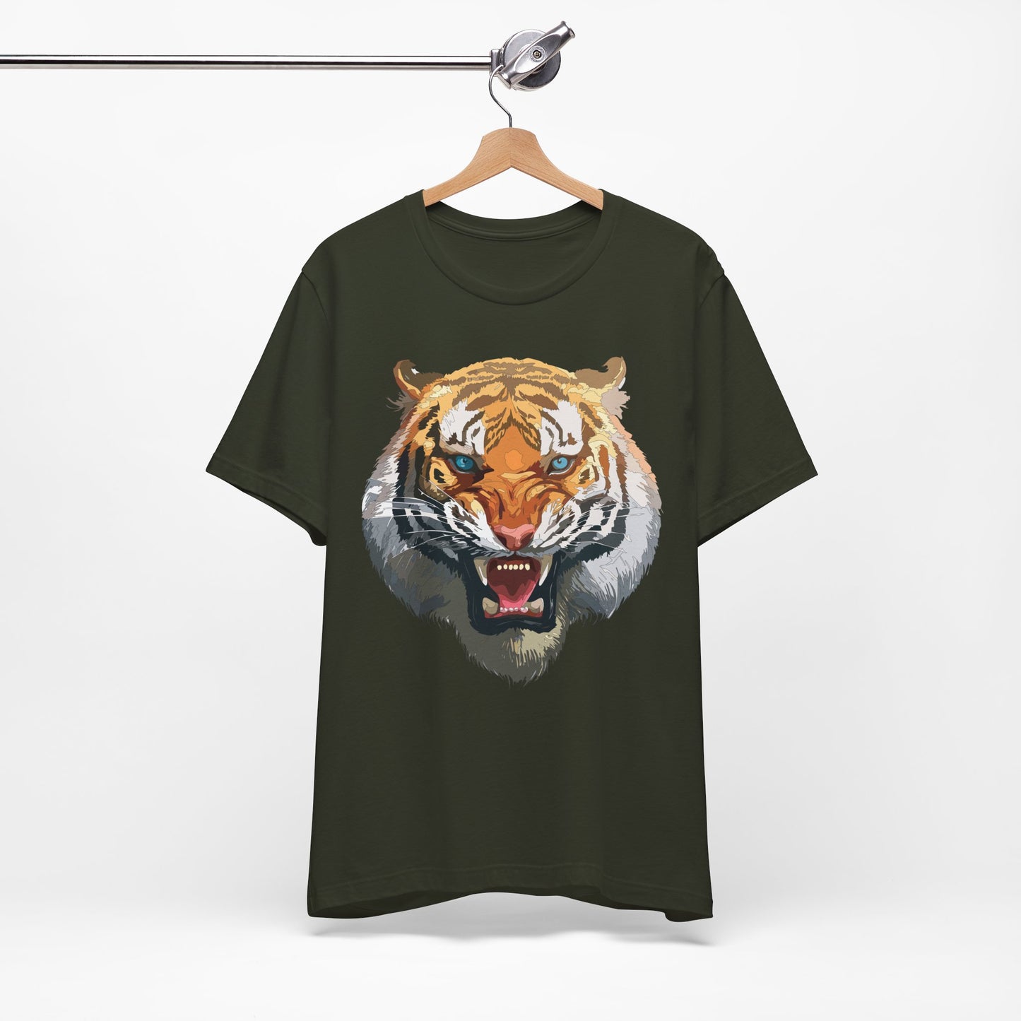 Tiger Shirt, Animal Shirt, T-Shirt with Tiger, Art Design Tee, Wild Animals Tees, Safari T-Shirt, Graphic Design Tee 15