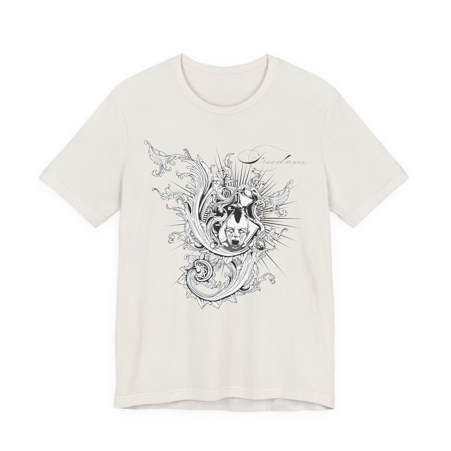 Freedom Art Design Tee, Artistic Tee, Graphic T-Shirt, Music Tees, Artistic Music T-Shirt, Vintage Top