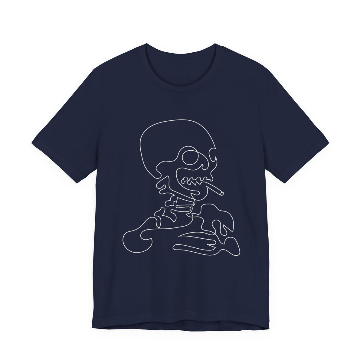 Camiseta unisex de algodón con calavera