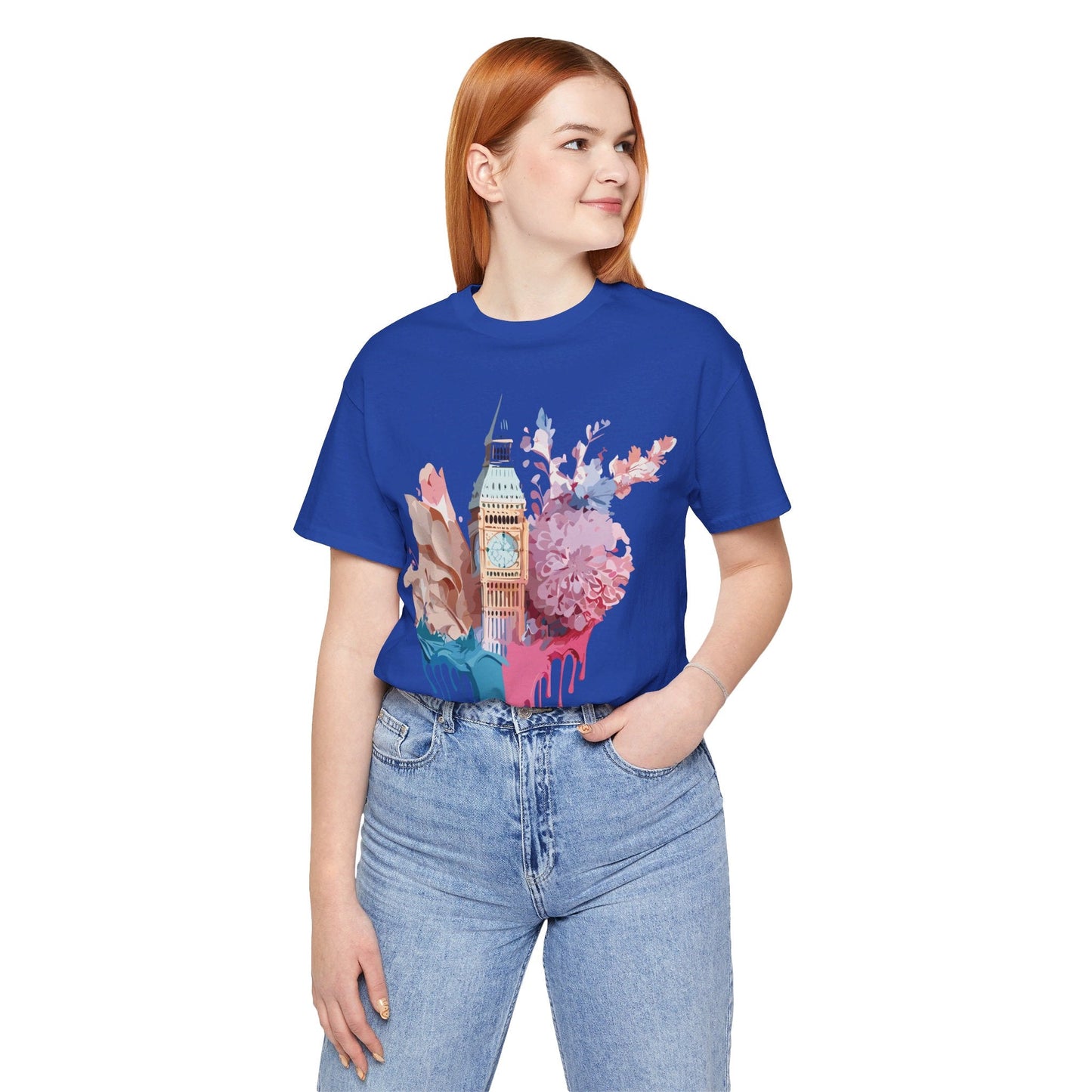 Adelpha Unisex London Tour Graphic Tee With Vintage Inspired Artwork Short Sleeve