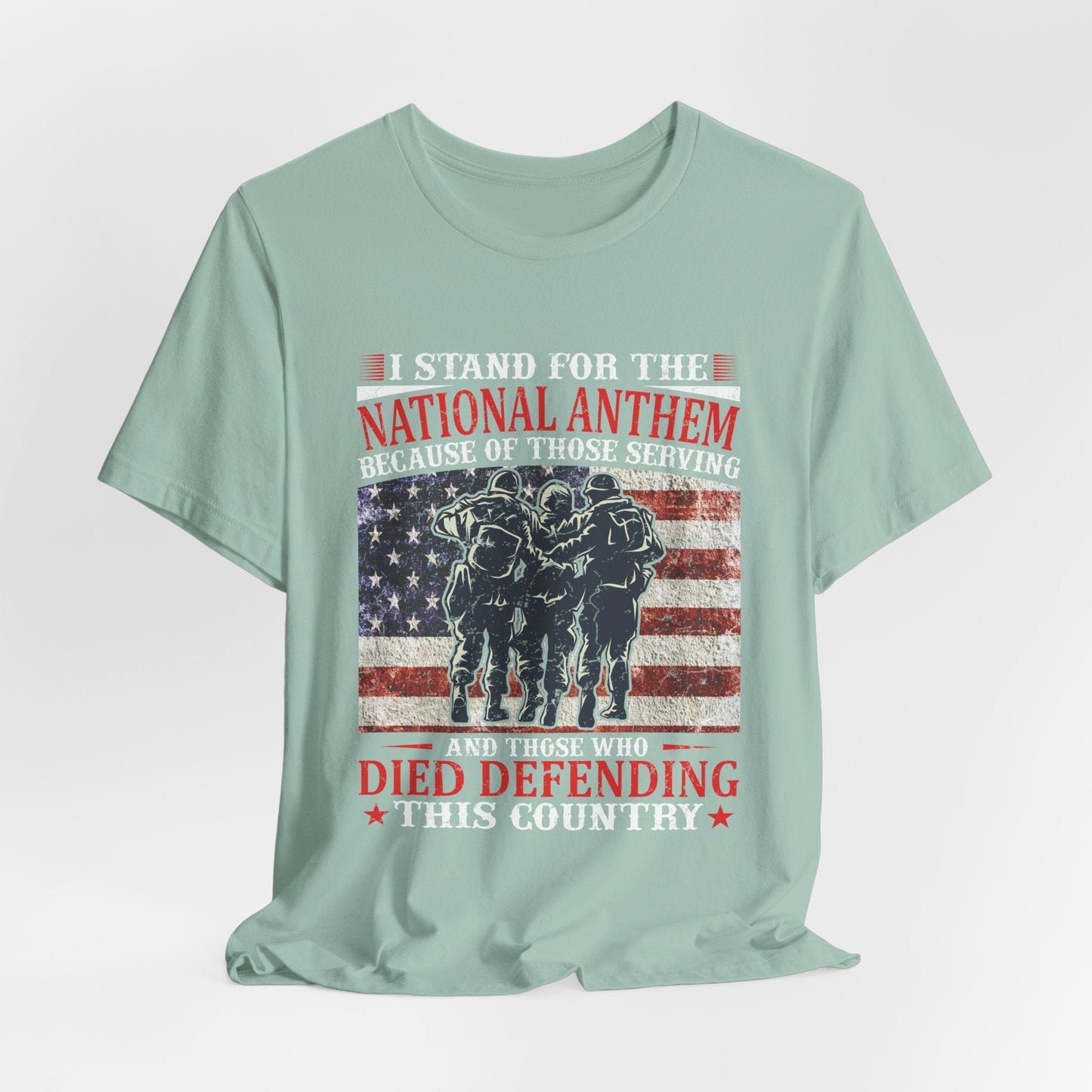 Army Veteran Patriotic Graphic Design Unisex Cotton T-Shirt v36