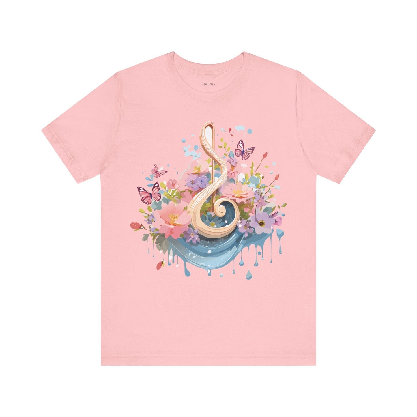 Music Graphic T Shirt Unisex Short Sleeve Adelpha Vintage Inspired Artwork Tee Premium Edition
