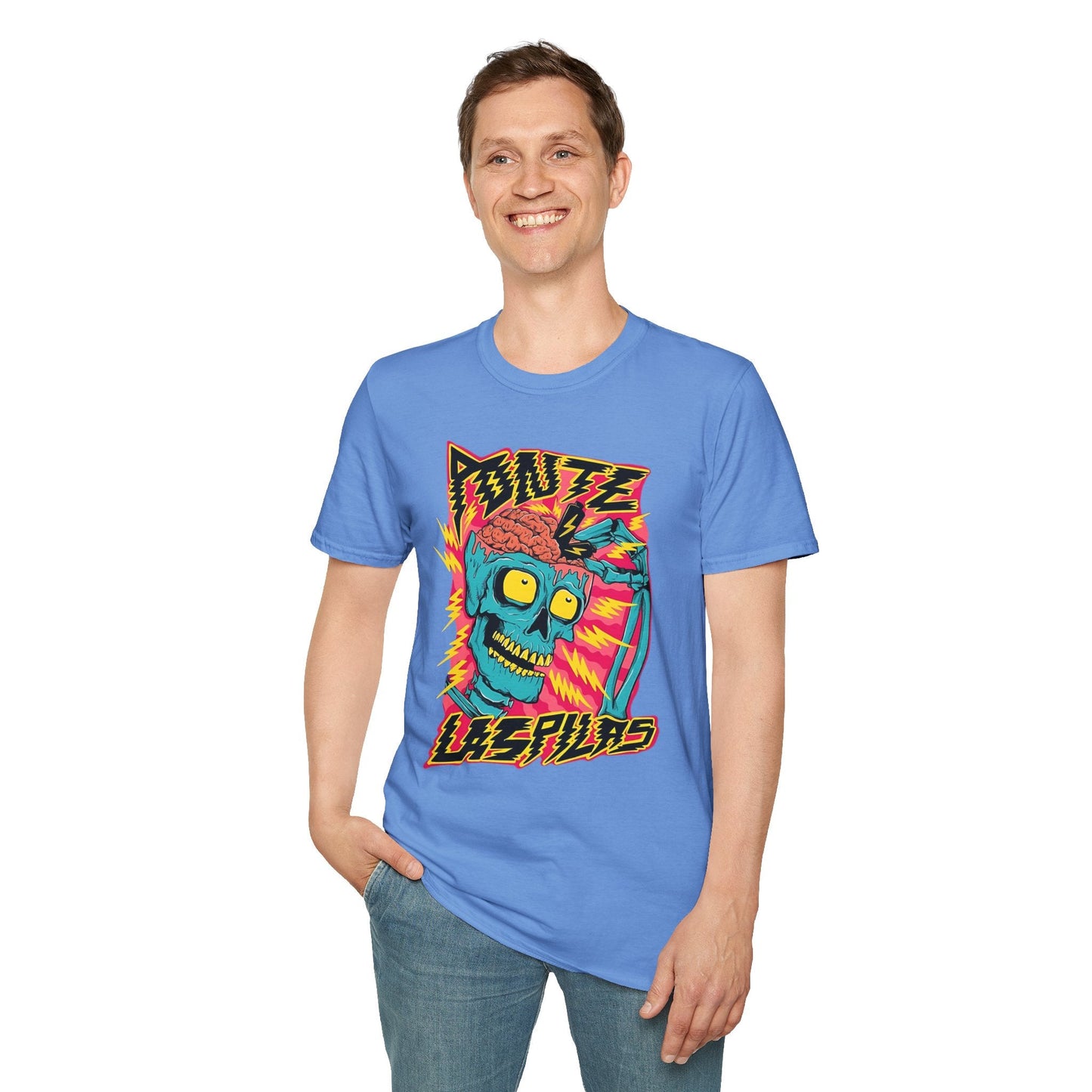 Skull Tee Shirt Unisex Skeleton Shirt Gildan Softstyle 64000 100 Percent Ring Spun Cotton