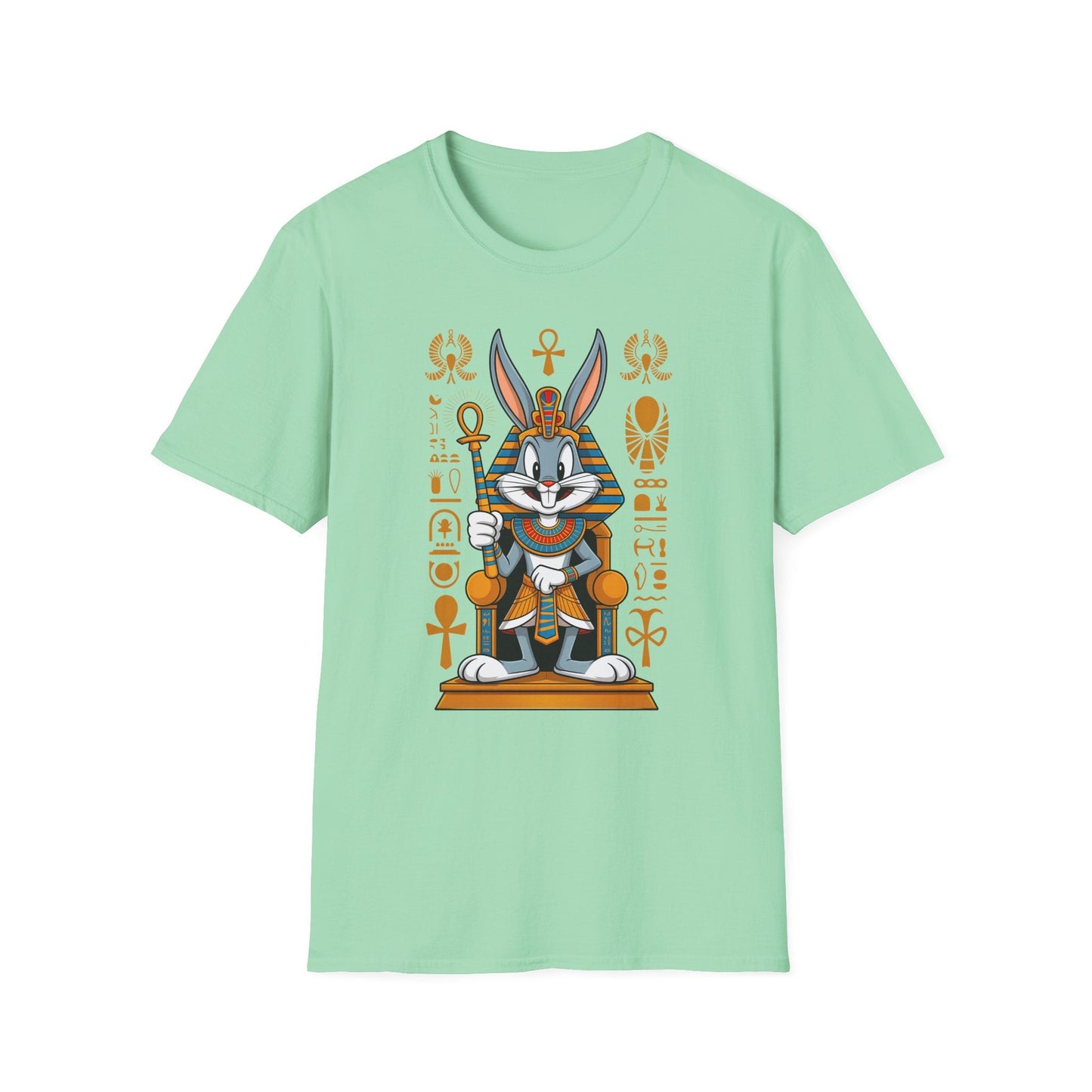 Bugs Bunny T Shirt Unisex Softstyle 64000 Cartoon Animation Tee Ring Spun Cotton