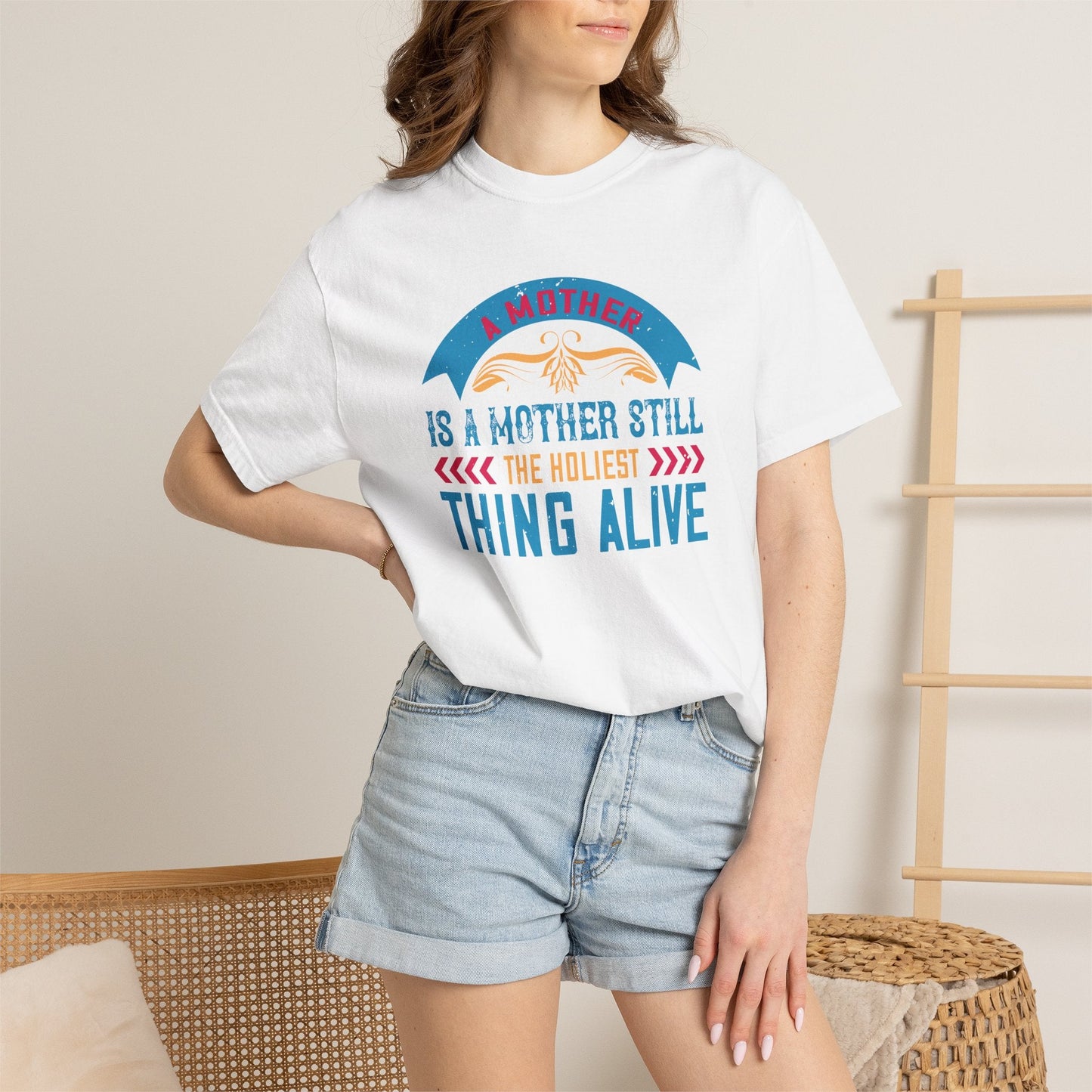 Mom T-shirt Mother Day Mama Tee Unisex Comfort Colors Garment-Dyed Cotton h52