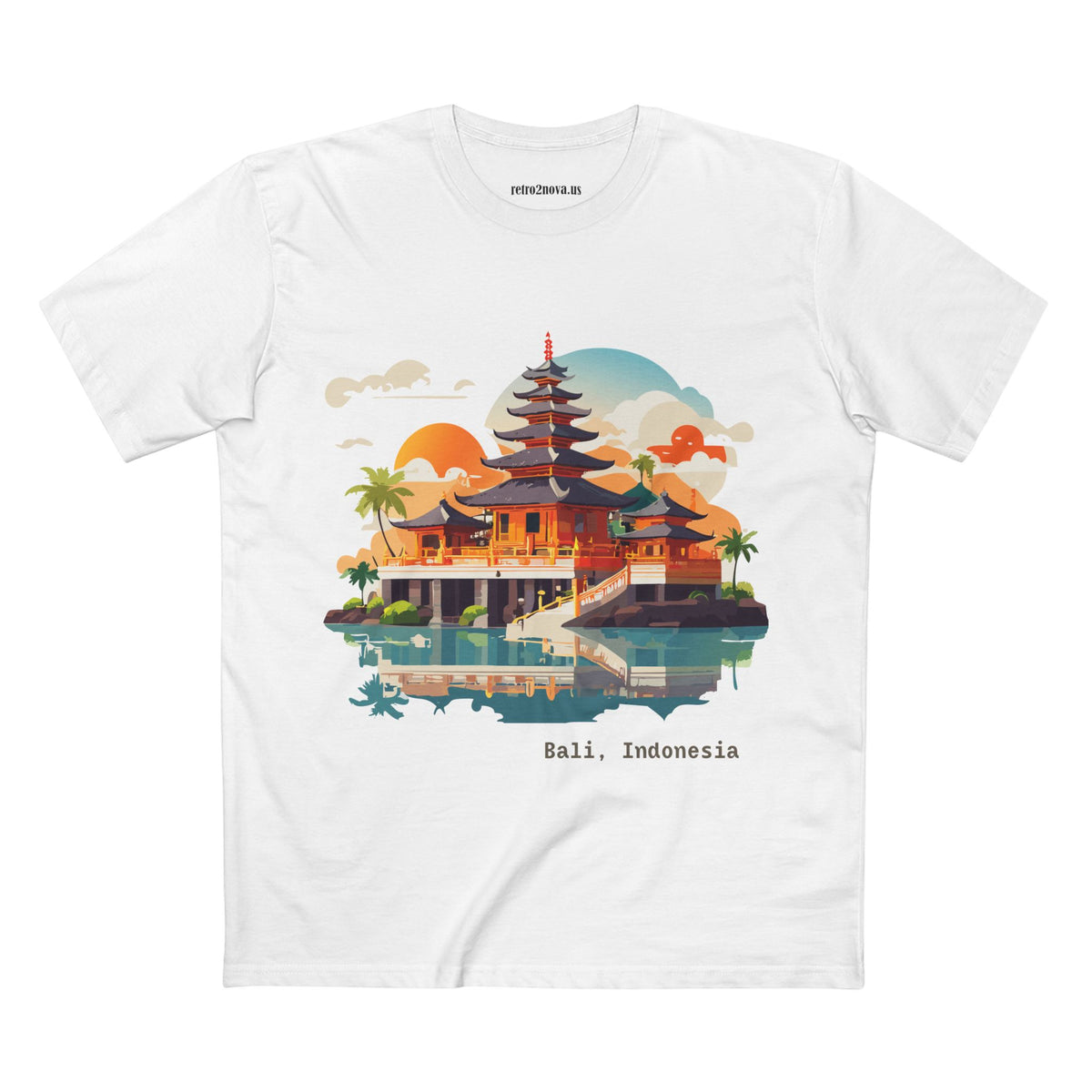 Bali Temple Illustration T-Shirt | Bali Indonesia Travel Tee