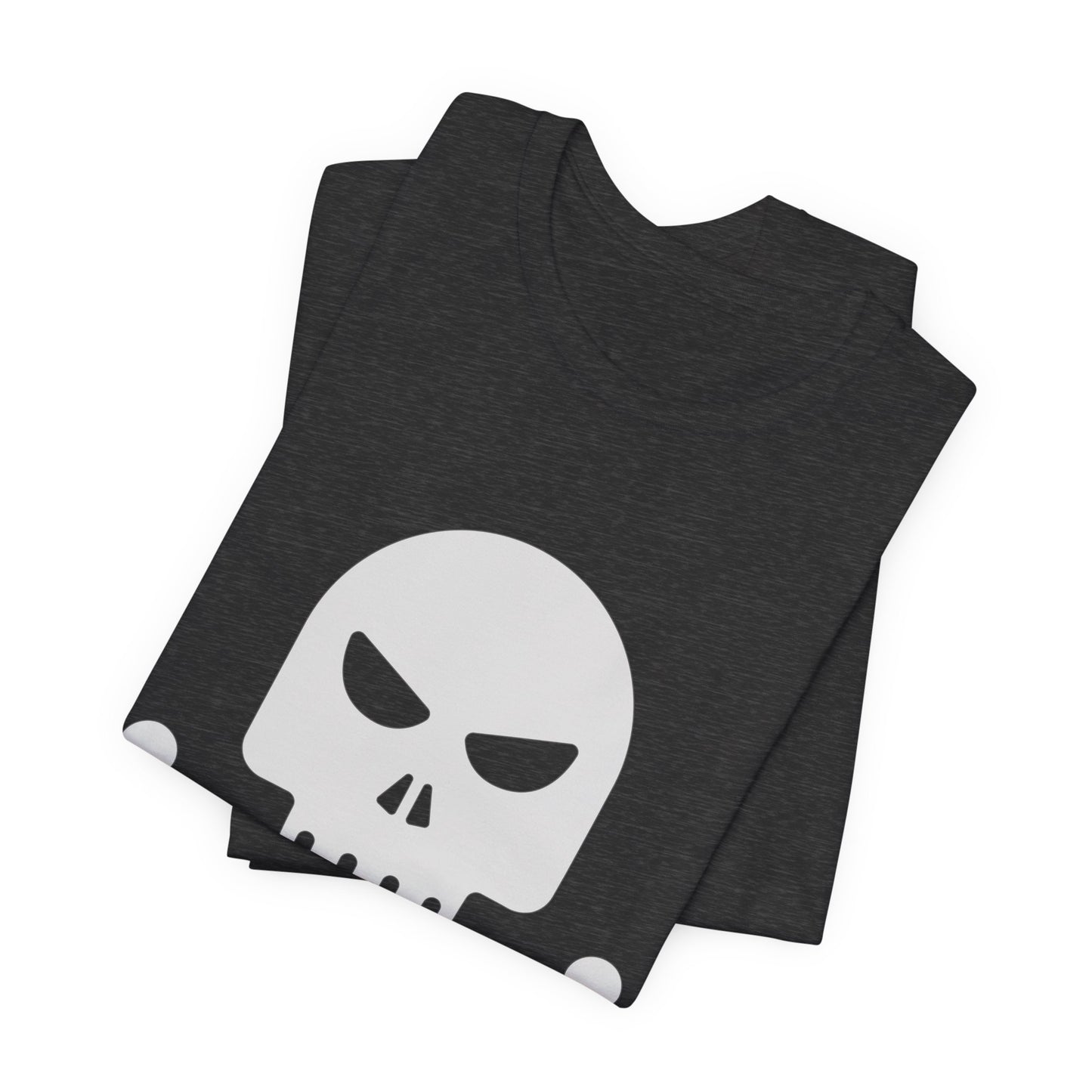 Unisex Cotton Tee Shirt with Skull