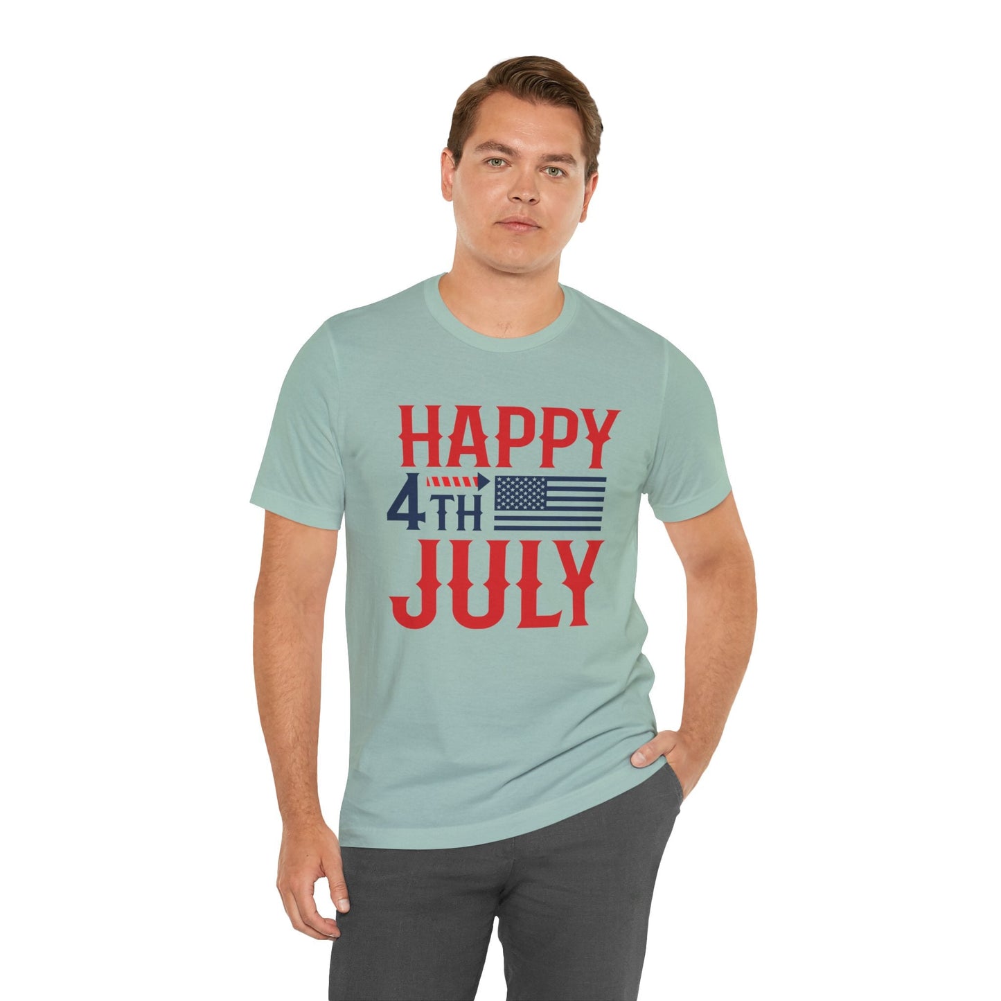 American Flag Graphic Unisex Cotton T-Shirt 011