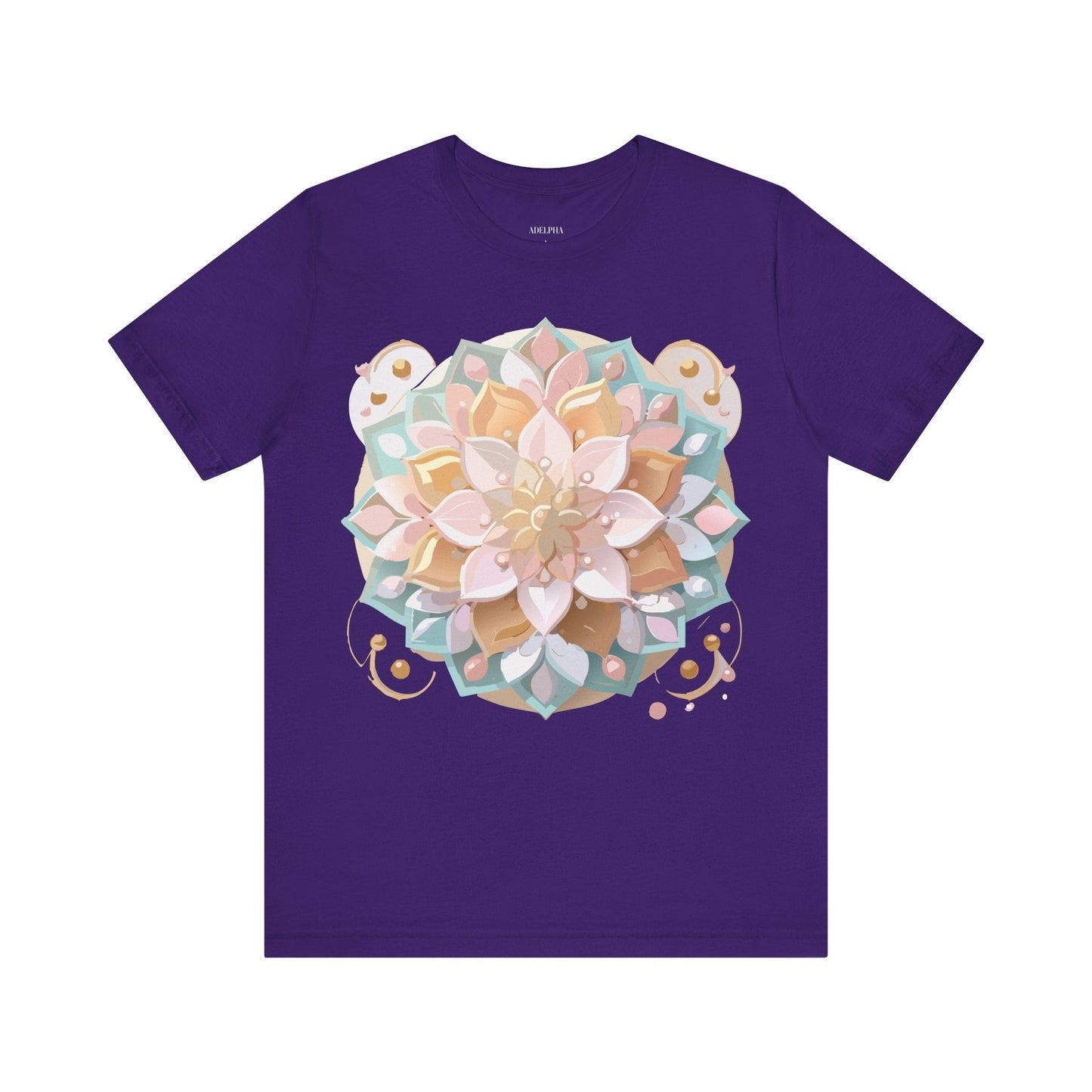 Adelpha Mandala Graphic Tee Unisex Short Sleeve Jersey Shirt Vintage Inspired Artwork