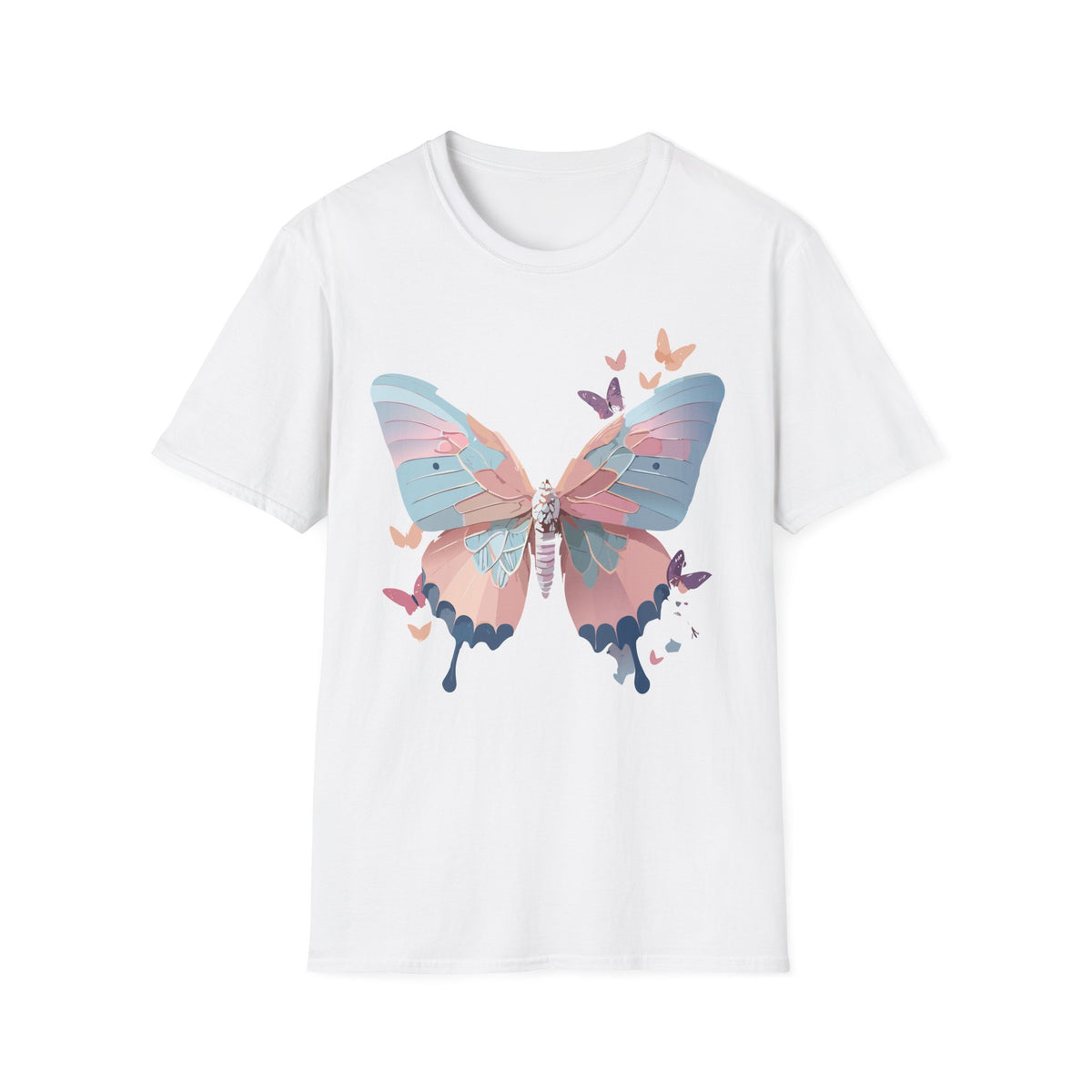 Watercolor Butterfly T-Shirt – Colorful Nature-Inspired Gift Graphic Tee Unisex 100 Cotton Gildan T-Shirt