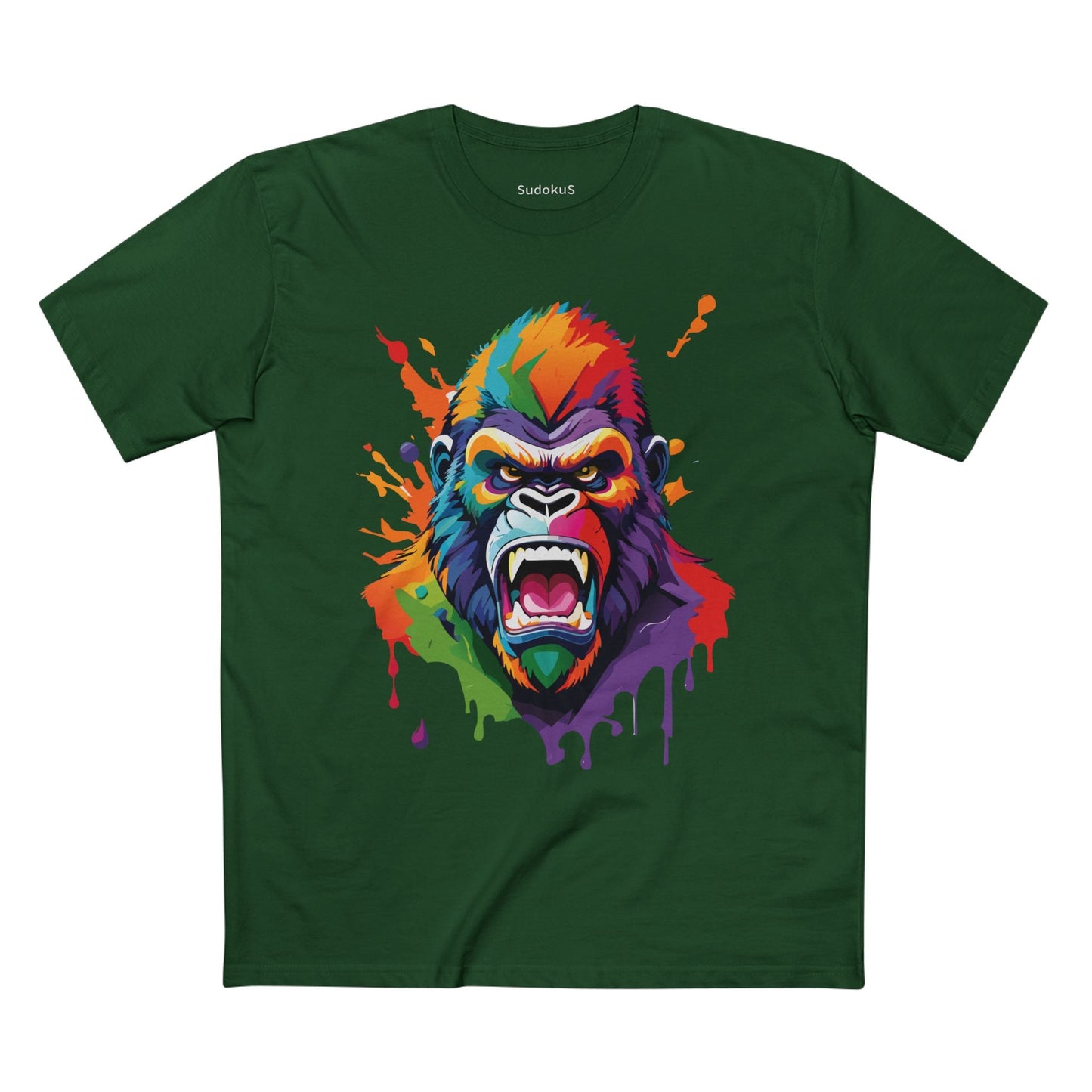 Gorilla Graphic Unisex 100 Cotton Staple Tee with Animal Design Artwork 8