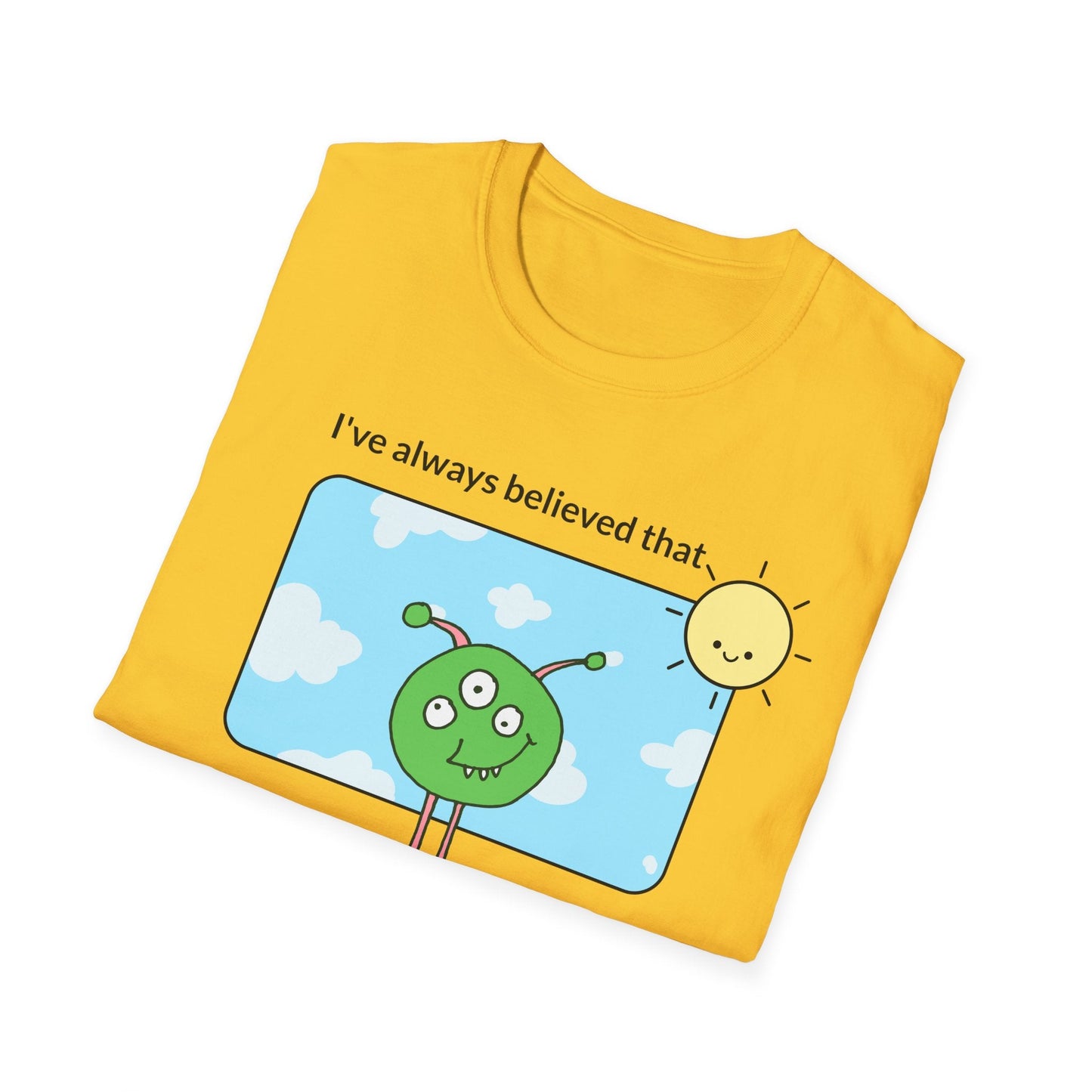 Alien Cartoon Humans Are Weird TShirt