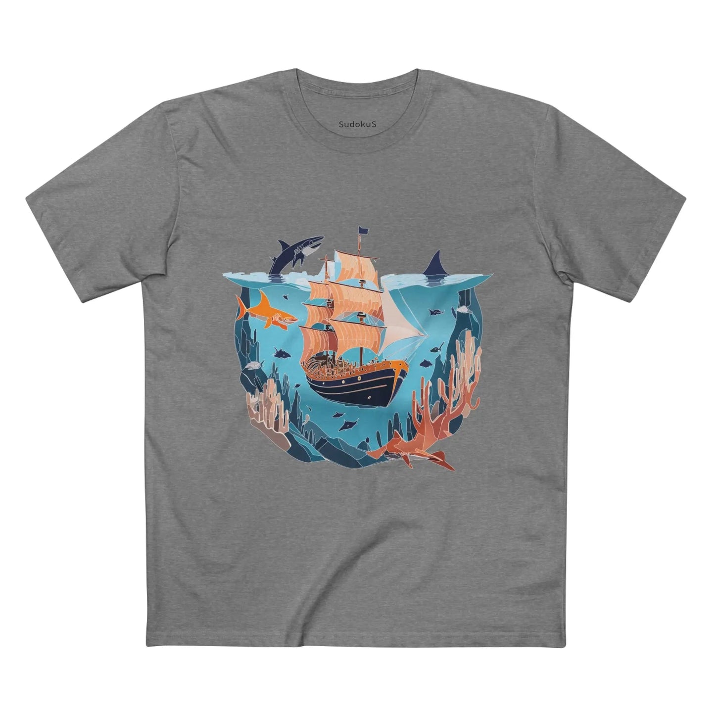 Ocean Coast Graphic Unisex 100 Cotton Staple Tee 28