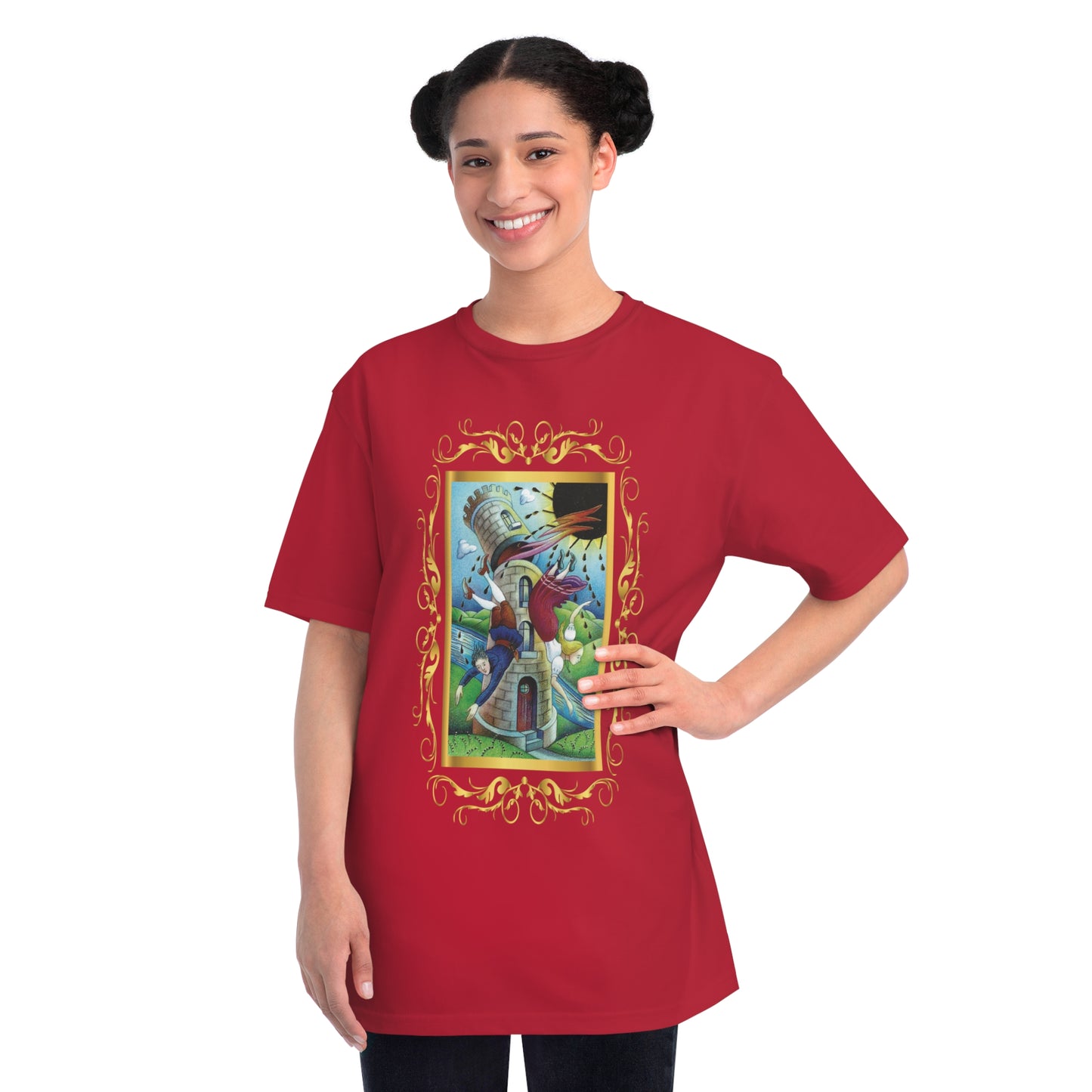 Organic Unisex Cotton T-Shirt with Tarot Cards