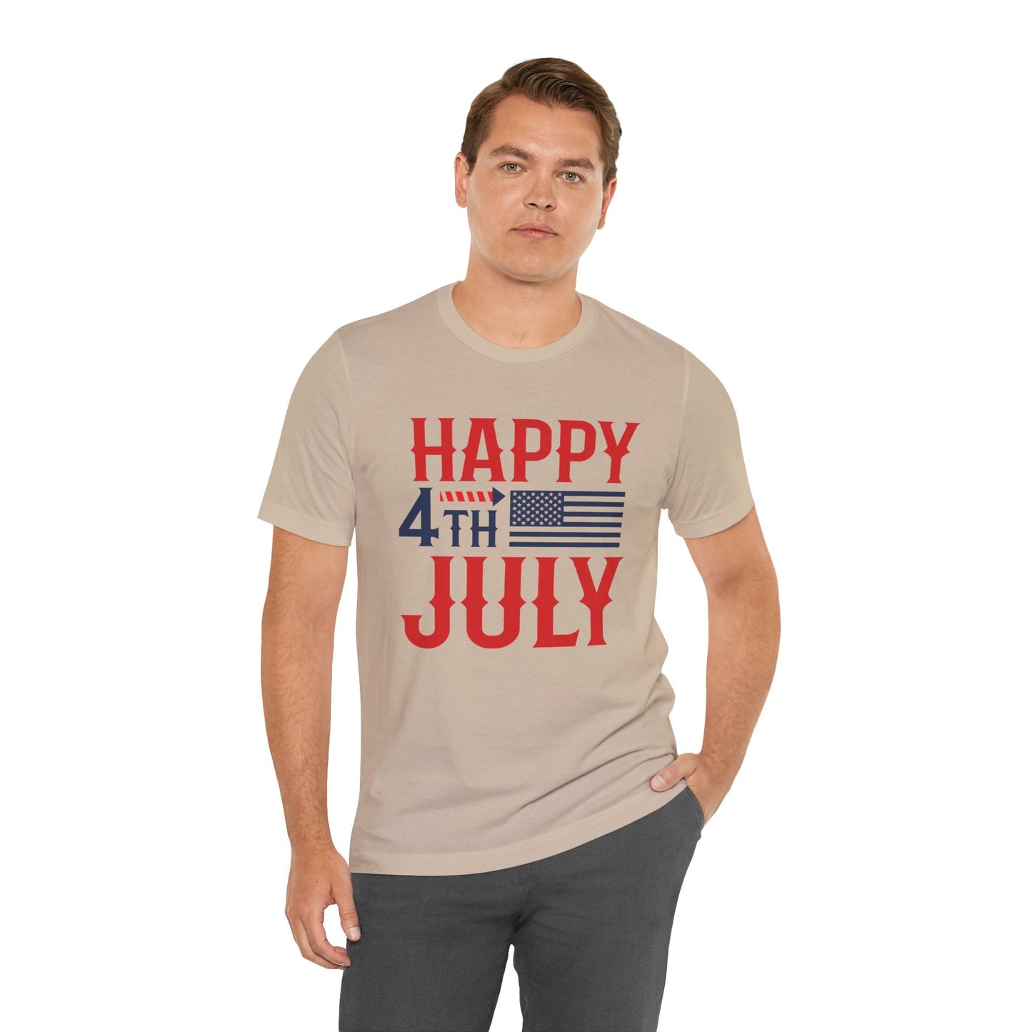 American Flag Graphic Unisex Cotton T-Shirt 011