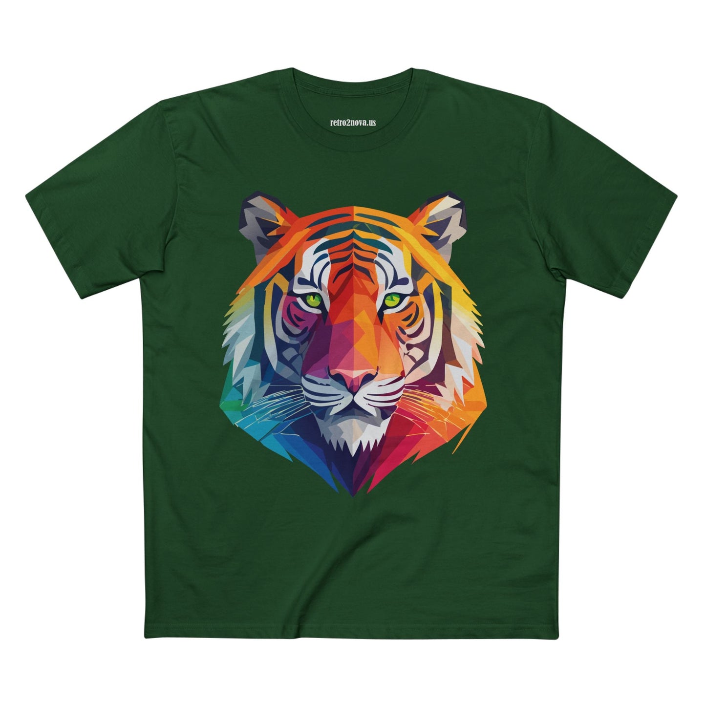 Tiger Shirt Unisex Premium Cotton Staple Tee With Original Art Design From Retro2Nova Collection For Everyday Wear