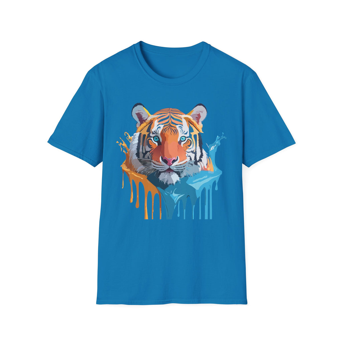 Colorful Drip Tiger Shirt | T-Shirt