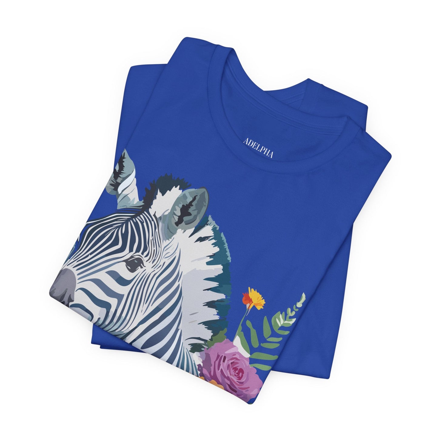 Zebra Graphic Unisex 100 Cotton Vintage Animal Art T-Shirt 4