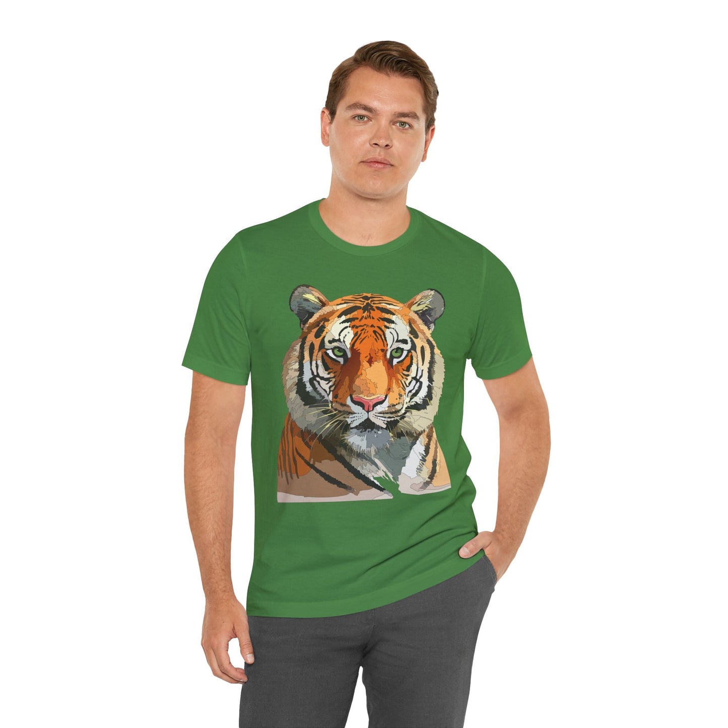 Unisex Animal Graphic Tee Shirt With Wildlife Art Design For Everyday Comfort Gildan 64000