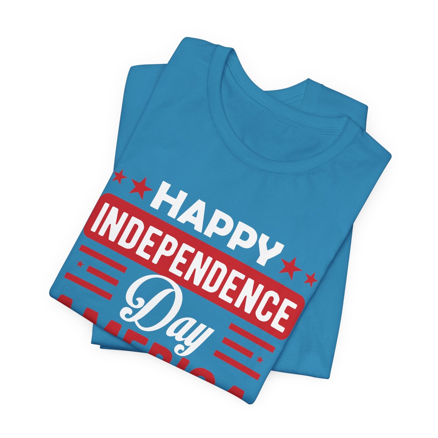 Happy Independence Day America Graphic Unisex Cotton T-Shirt 015