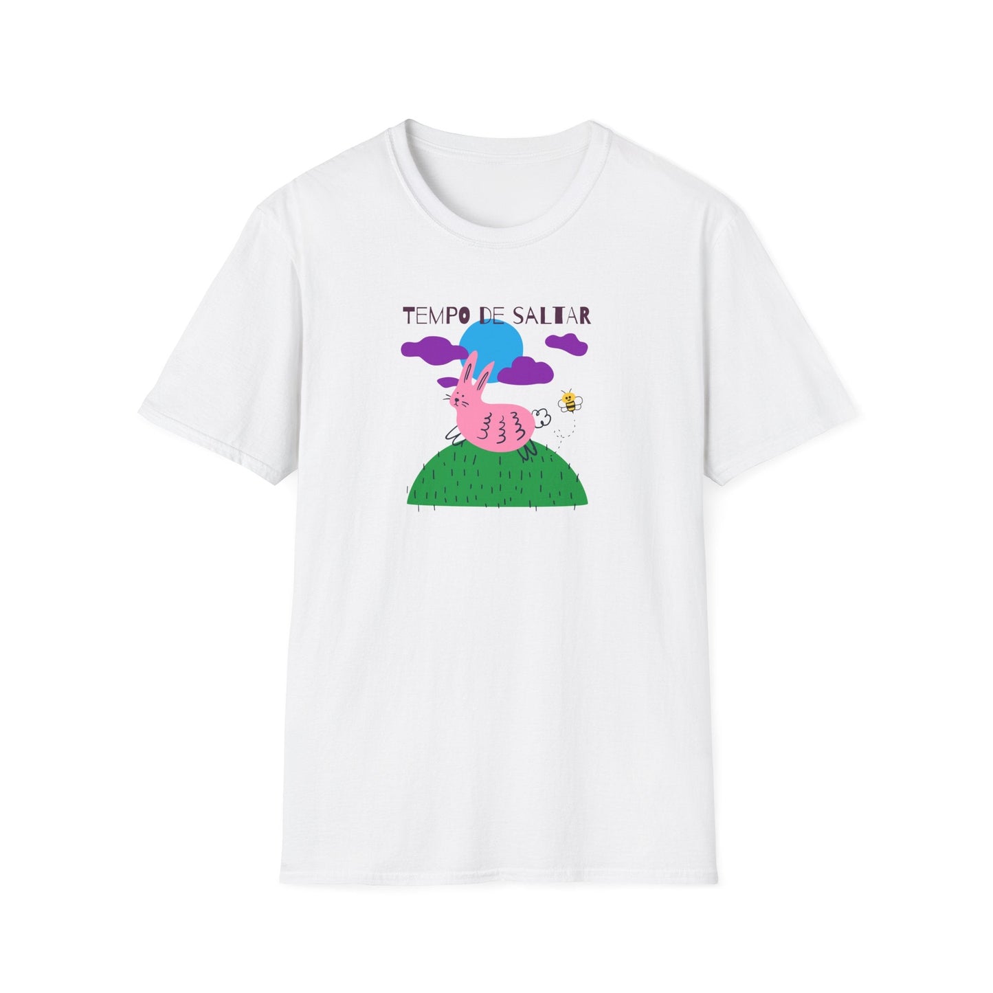 Funny Easter T Shirt Unisex Softstyle 64000 Art Design With Easter Prints 100 Percent Ring Spun Cotton