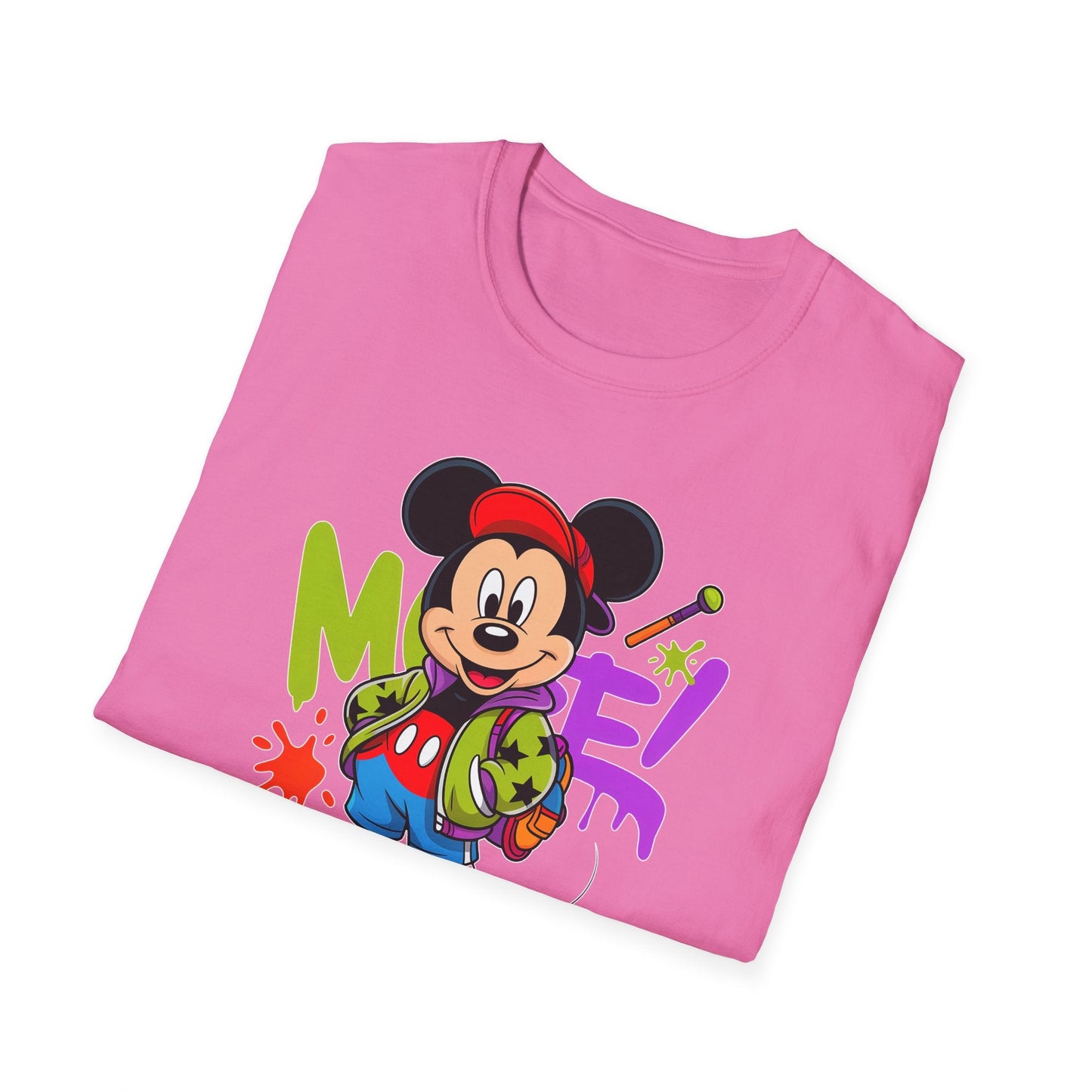 Unisex Cartoon T Shirt with Animation Design Funny Animals Tee Gildan Softstyle 64000