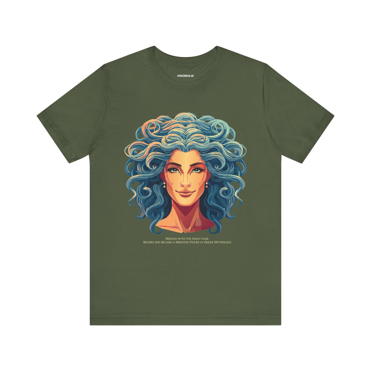 Goddess Graphic Unisex Cotton Bella+Canvas Tee with Medusa