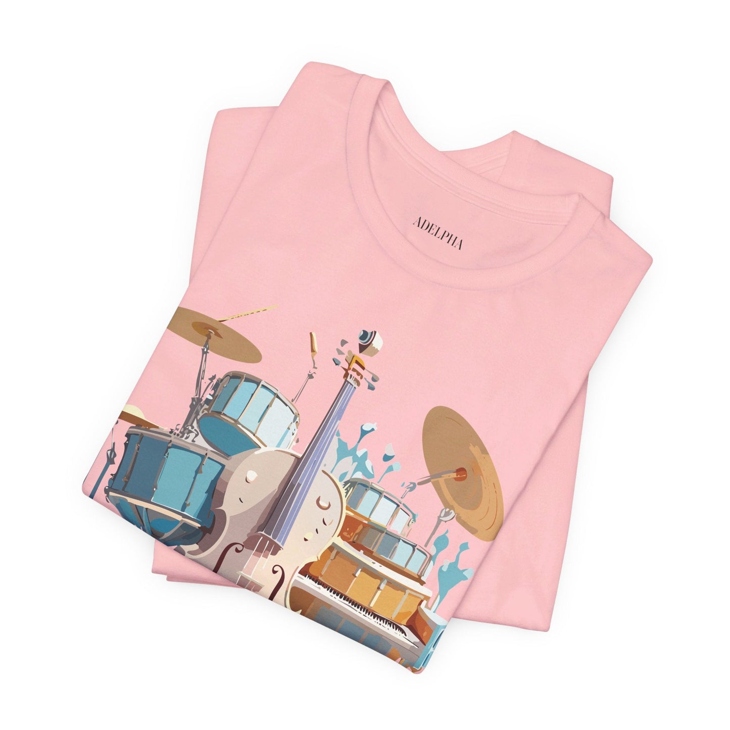 Adelpha Music Graphic T Shirt Unisex Jersey Short Sleeve Vintage Inspired Artwork Tee