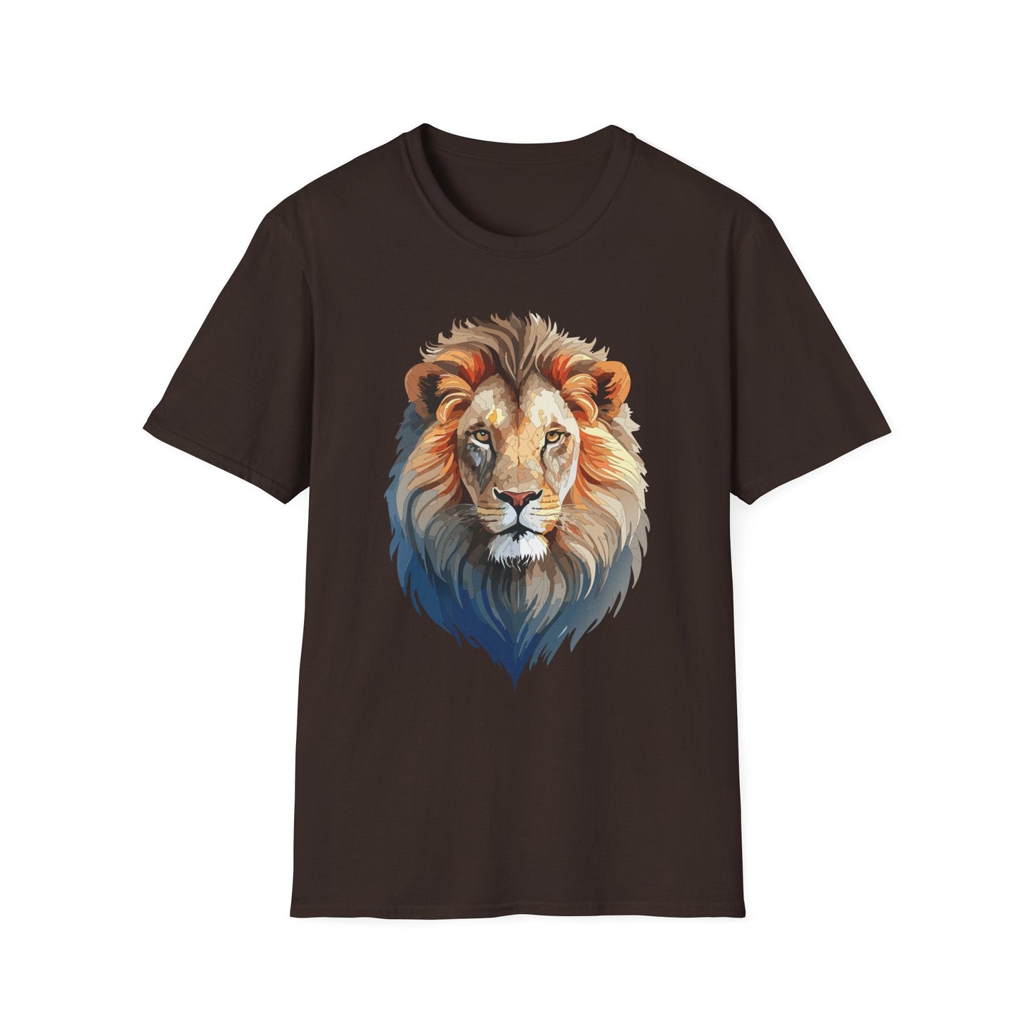 Gildan Lion Graphic Short Sleeve Softstyle Tee 100 Percent Cotton