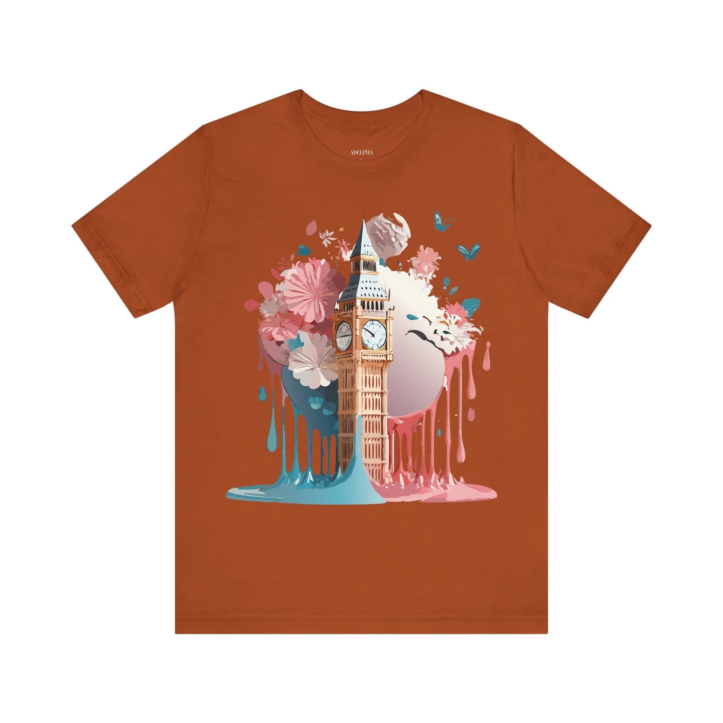 Adelpha London Graphic T Shirt Unisex Short Sleeve Tee For Everyday Style And Travel