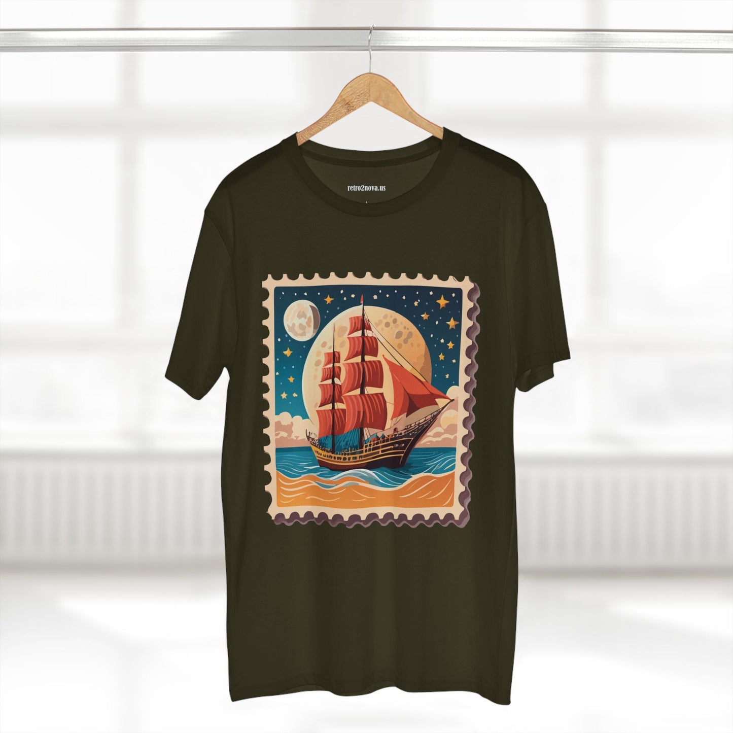 Stamp Shirt Postage Stamp Tee Unisex Premium Cotton Original Art Design By Retro2Nova