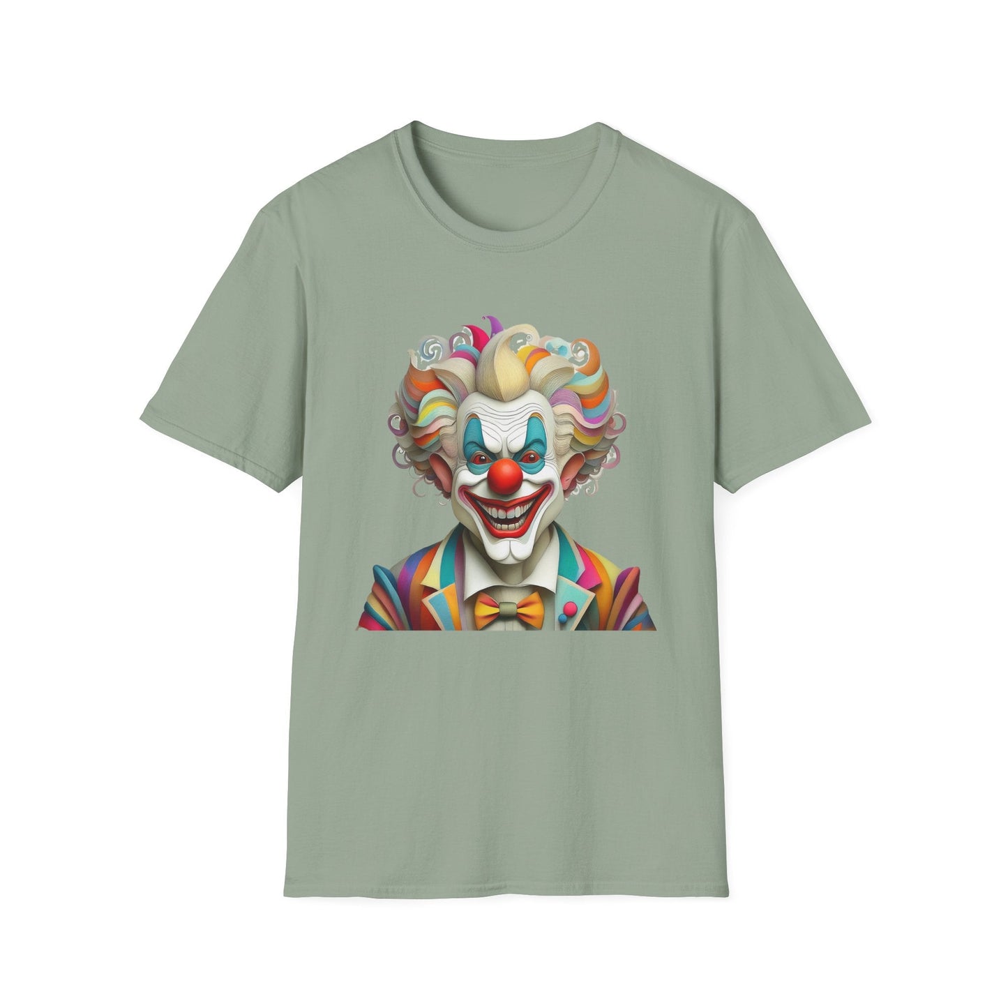 Clown Shirt Unisex T Shirt With Funny Man Circus Motif And Scary Man Design Graphic Print
