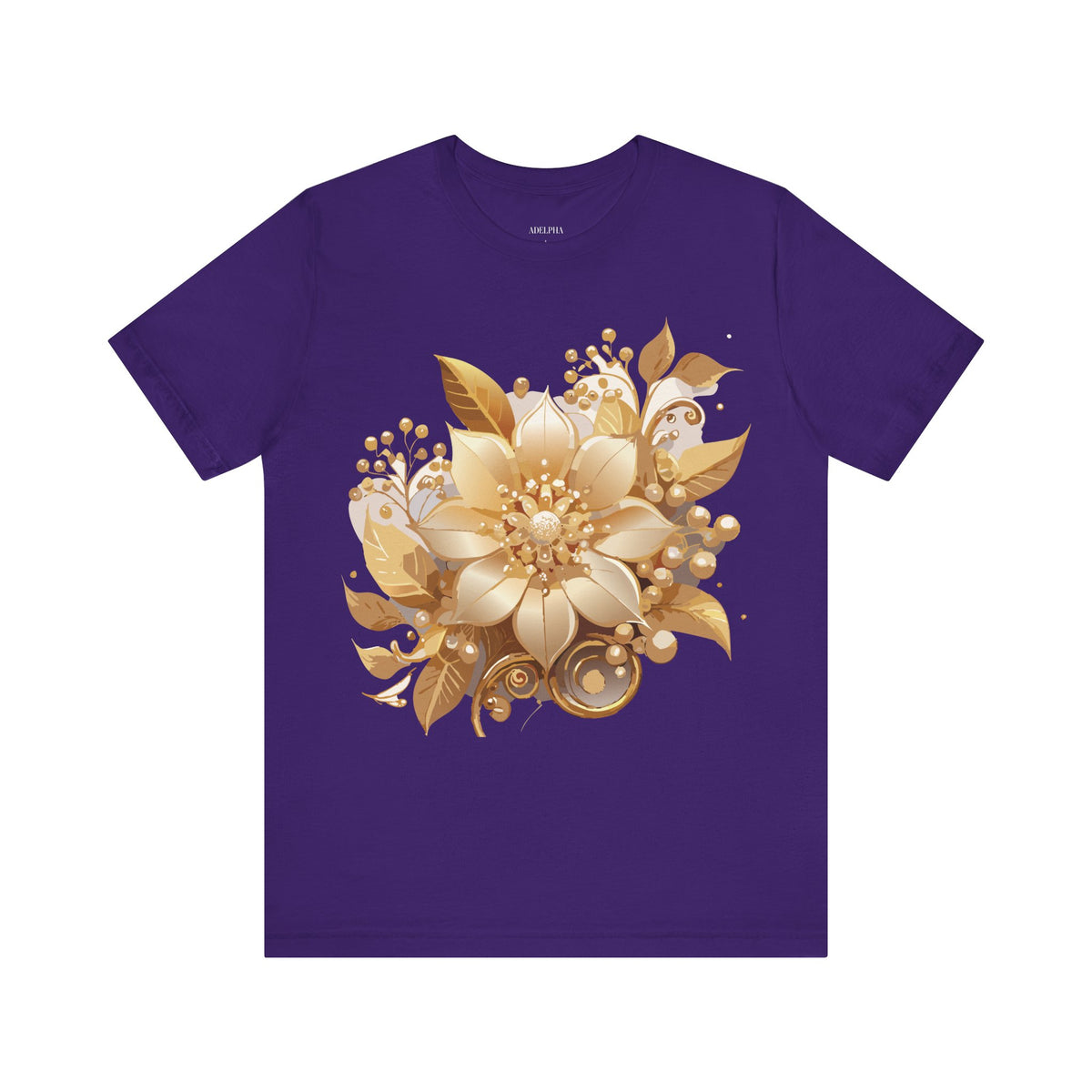 Jewelry Graphic Unisex Cotton Bella+Canvas Tee with Gemstones Art Design m44