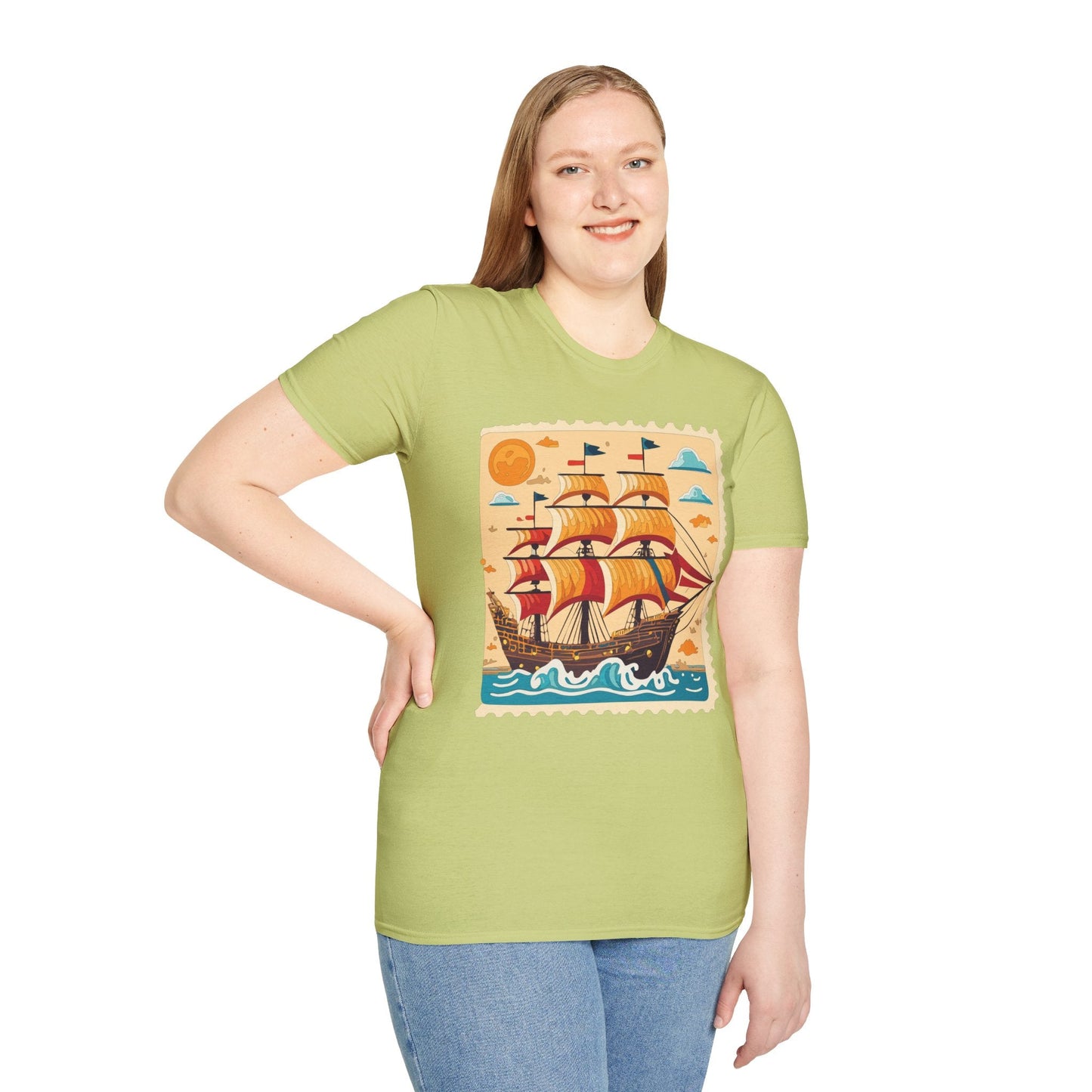 Ship T Shirts Frigate T Shirts Vessel Tee Shirt Unisex Gildan Softstyle 64000 Comfort Fit
