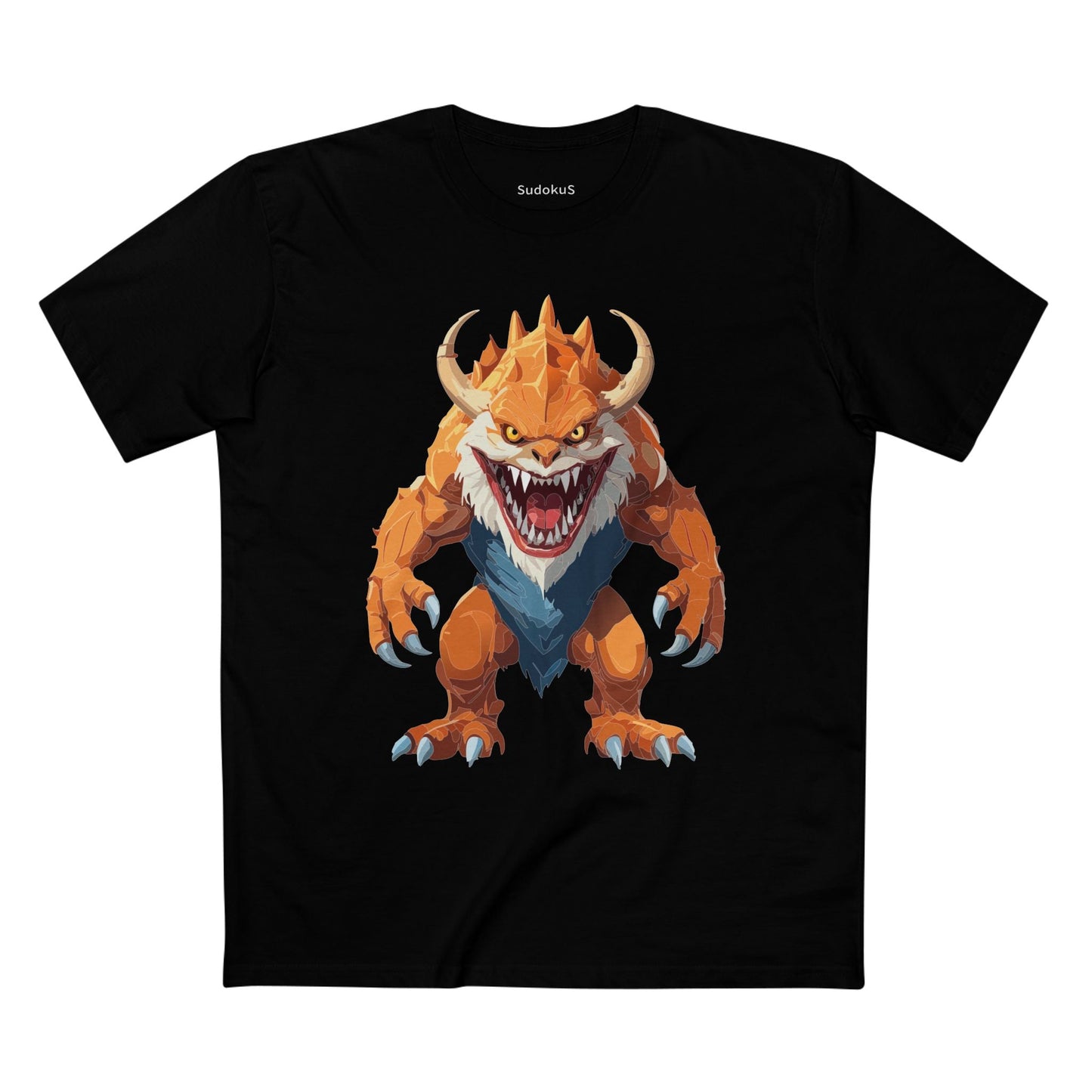 Cartoon Monsters Graphic Unisex 100 Cotton Staple Tee 28