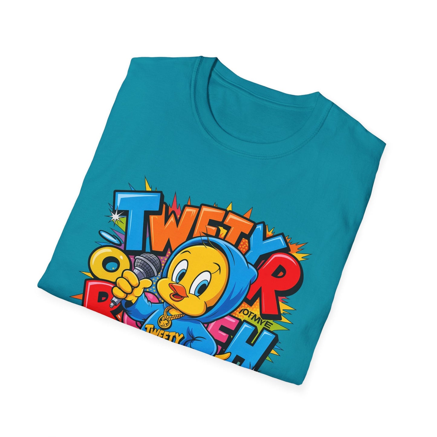 Cartoon T Shirt With Animation Funny Animals Tee Unisex Gildan Softstyle 64000 Pro
