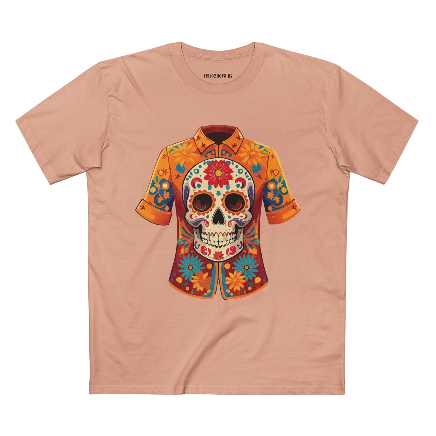 Skull Shirt Skeleton Shirt Unisex Premium Cotton Tee With Original Art Design Retro2Nova