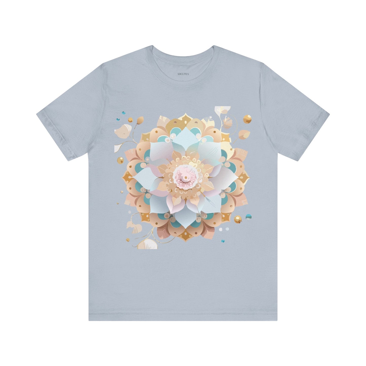 Mandala Graphic Unisex 100 Cotton Vintage Floral Artwork Tee 9